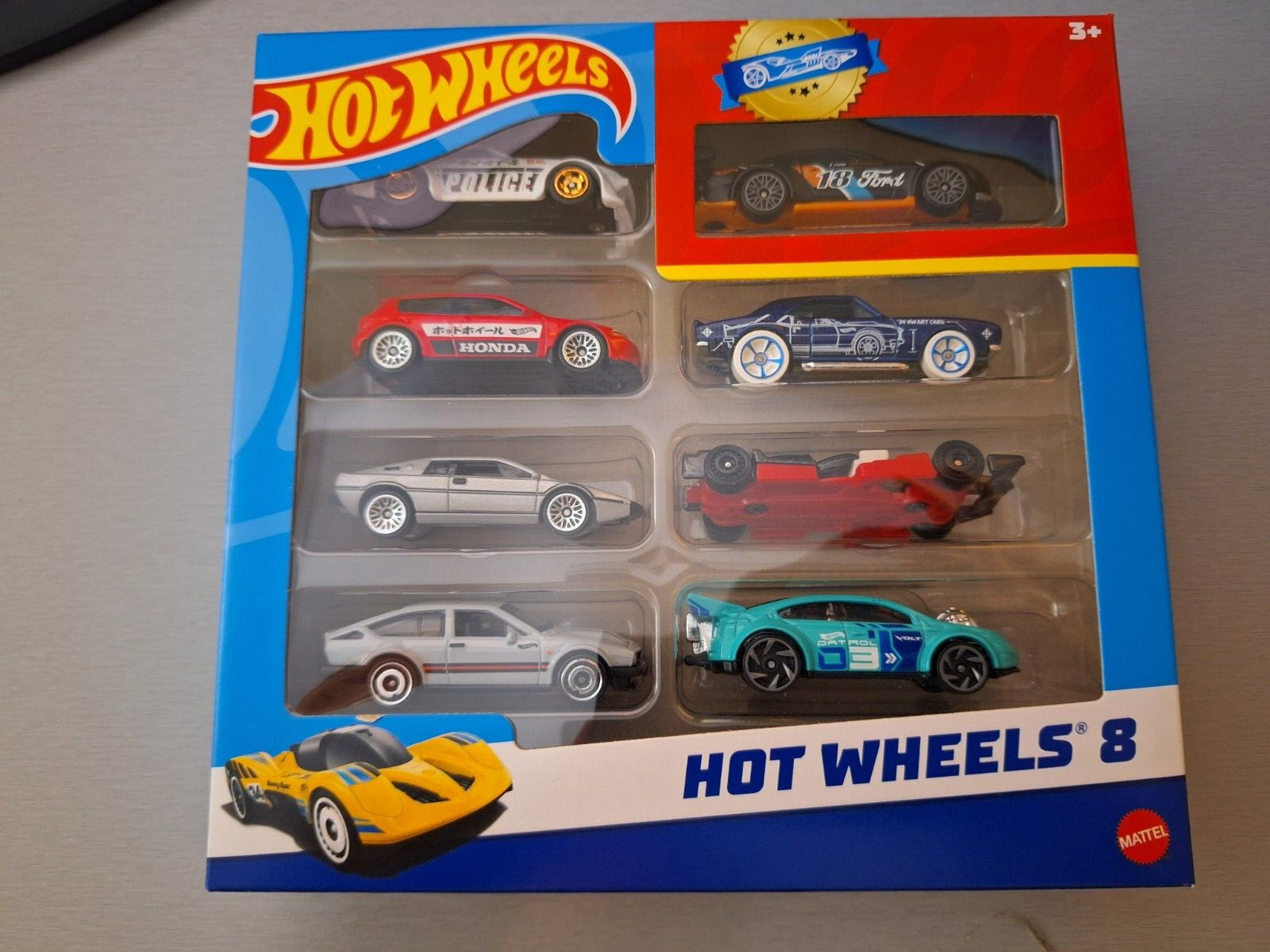 Hot Wheels 8-Pack: Custom ’18 Ford Mustang GT, Honda Civic EG, Mazda RX-7, Lotus