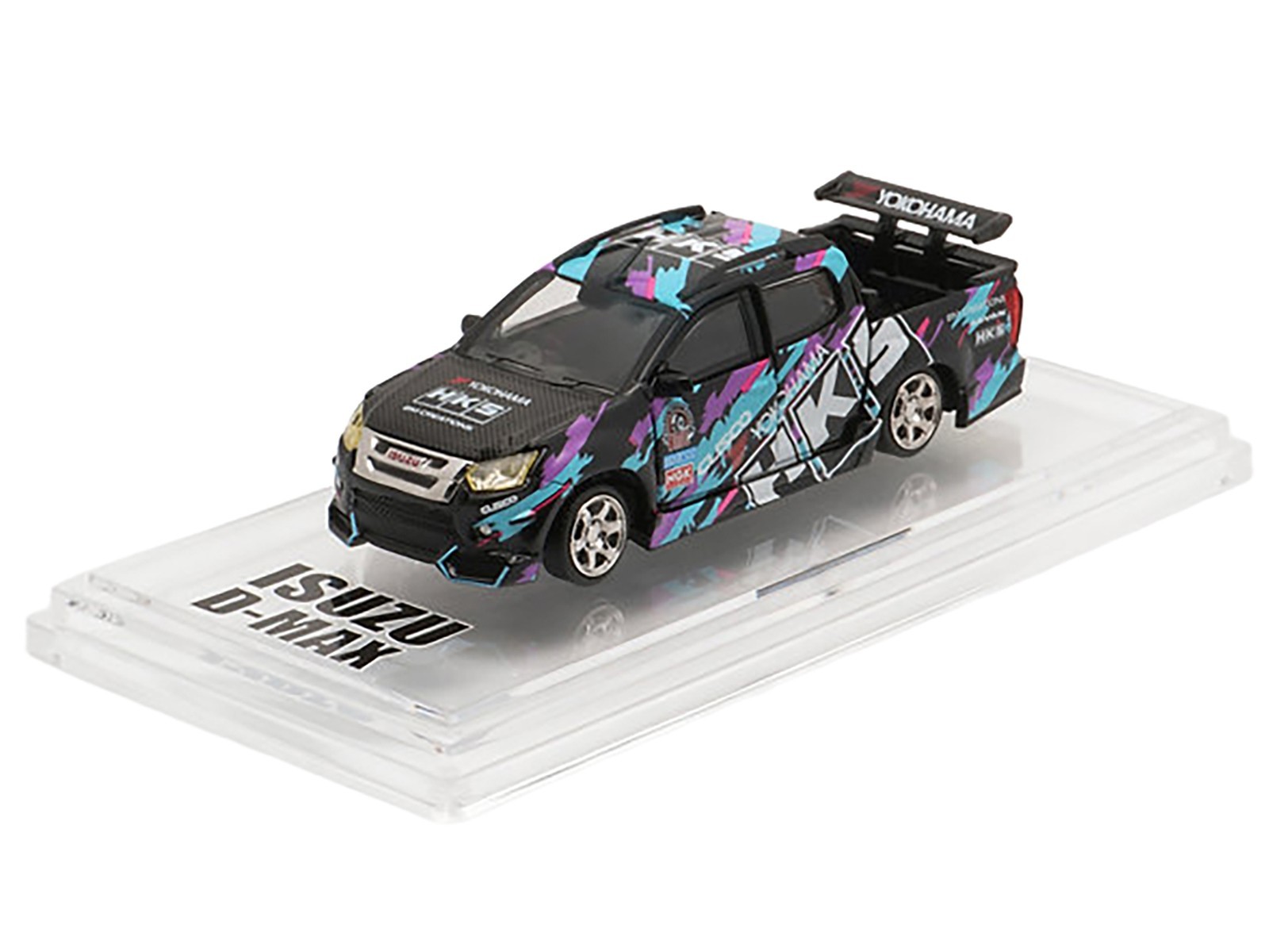 ISUZU D-MAX LOWRIDER PICKUP RHD HKS “TDE 2025” 1/64 BY BM CREATIONS 64B0463