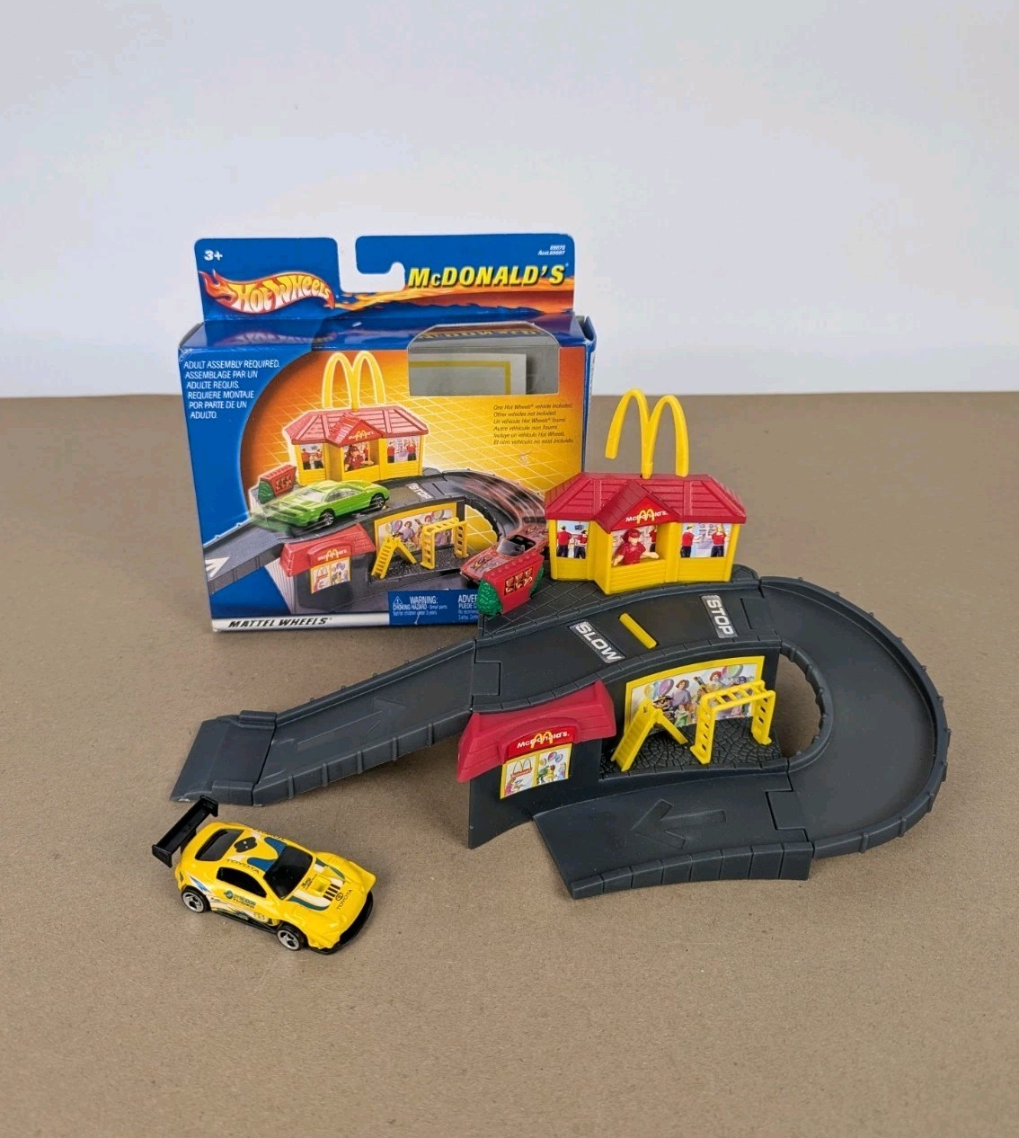 Hot Wheels McDonald’s Drive Thru Playset Track Accessory Mattel 2001 Complete VG