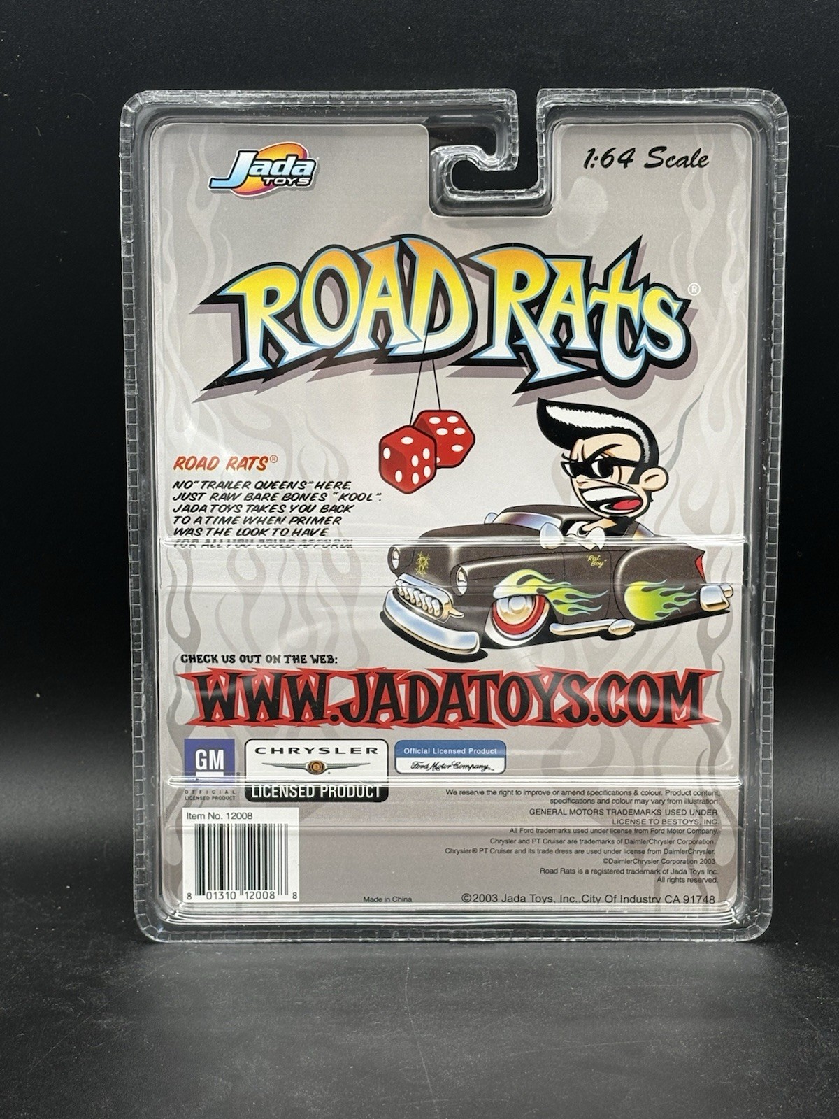 Jada 40 1940 Ford Coupe Road Rats Rat Rod Race Hot Rod Car w/RR
