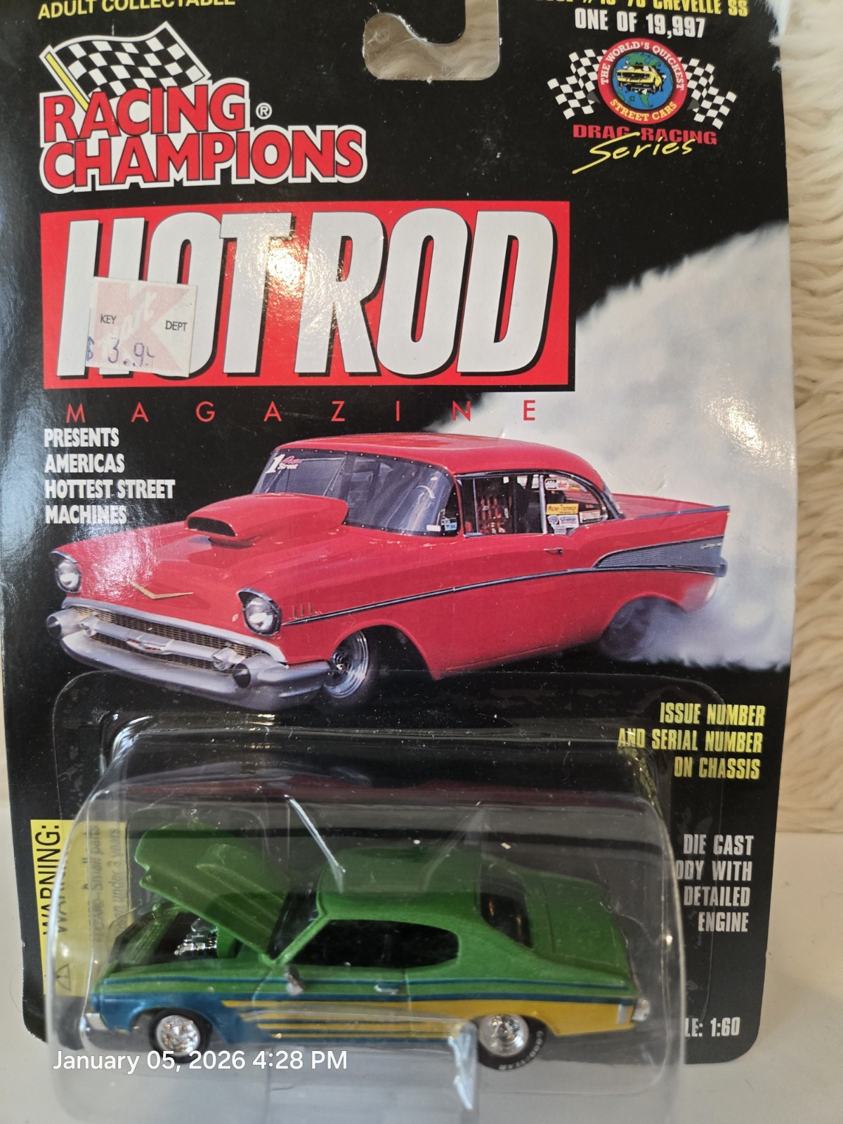 1:60 Racing Champions Hot Rod Drag Racing Series #15 NIB MINT