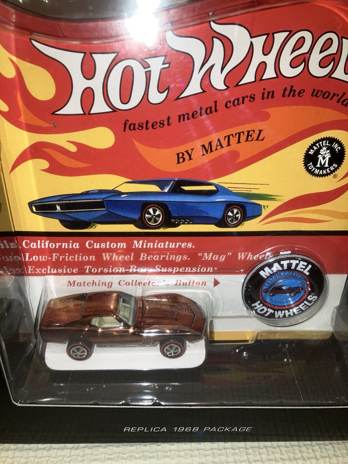 Hot Wheels Redline CUSTOM CORVETTE, Mint In Box, RLC Original 16, 2/6000 SWEET!