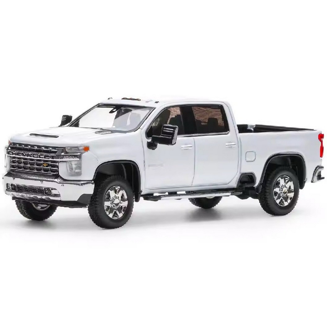 SMC 1/64 CHEVY SILVERADO PICK UP TRUCK Die Cast -WHITE-