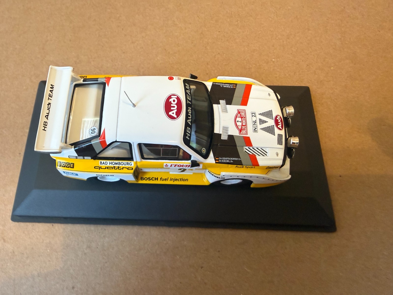 Audi Quattro Sport E2 Night Version #2 4th Rallye Monte Carlo 1986 Röhrl, 1/43