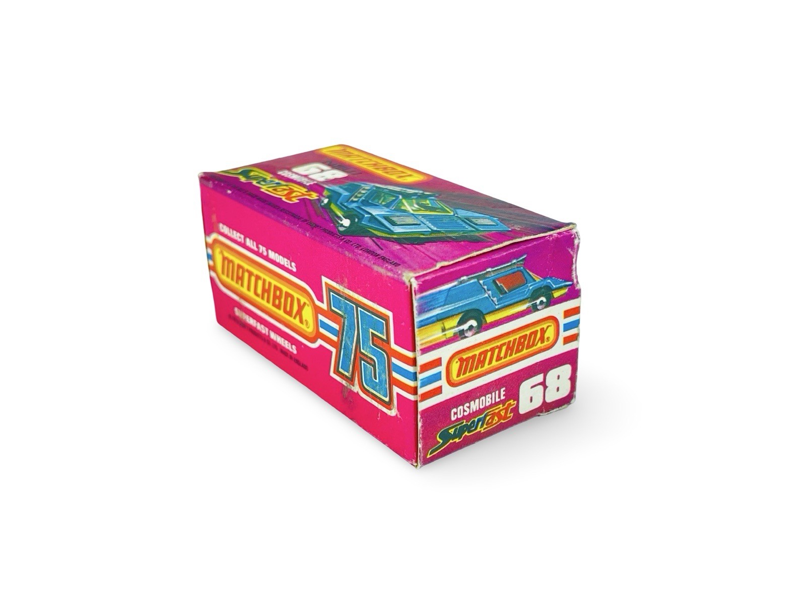 Matchbox Lesney Superfast MB68 Red Cosmobile w/Original J Box