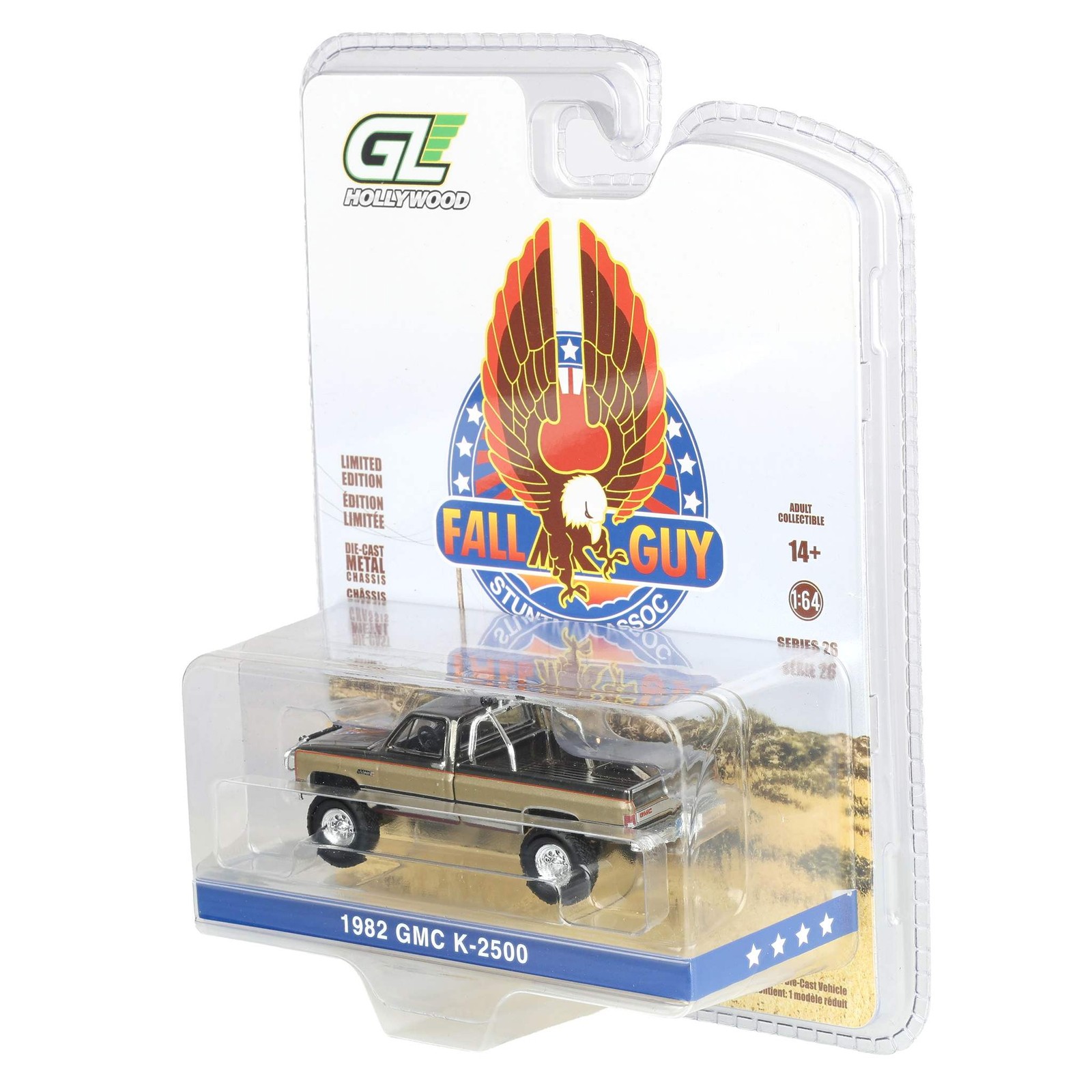 Chrome1/64 1982 GMC K-2500 Fall Guy Stuntman Association HollywoodSeries 44860-F