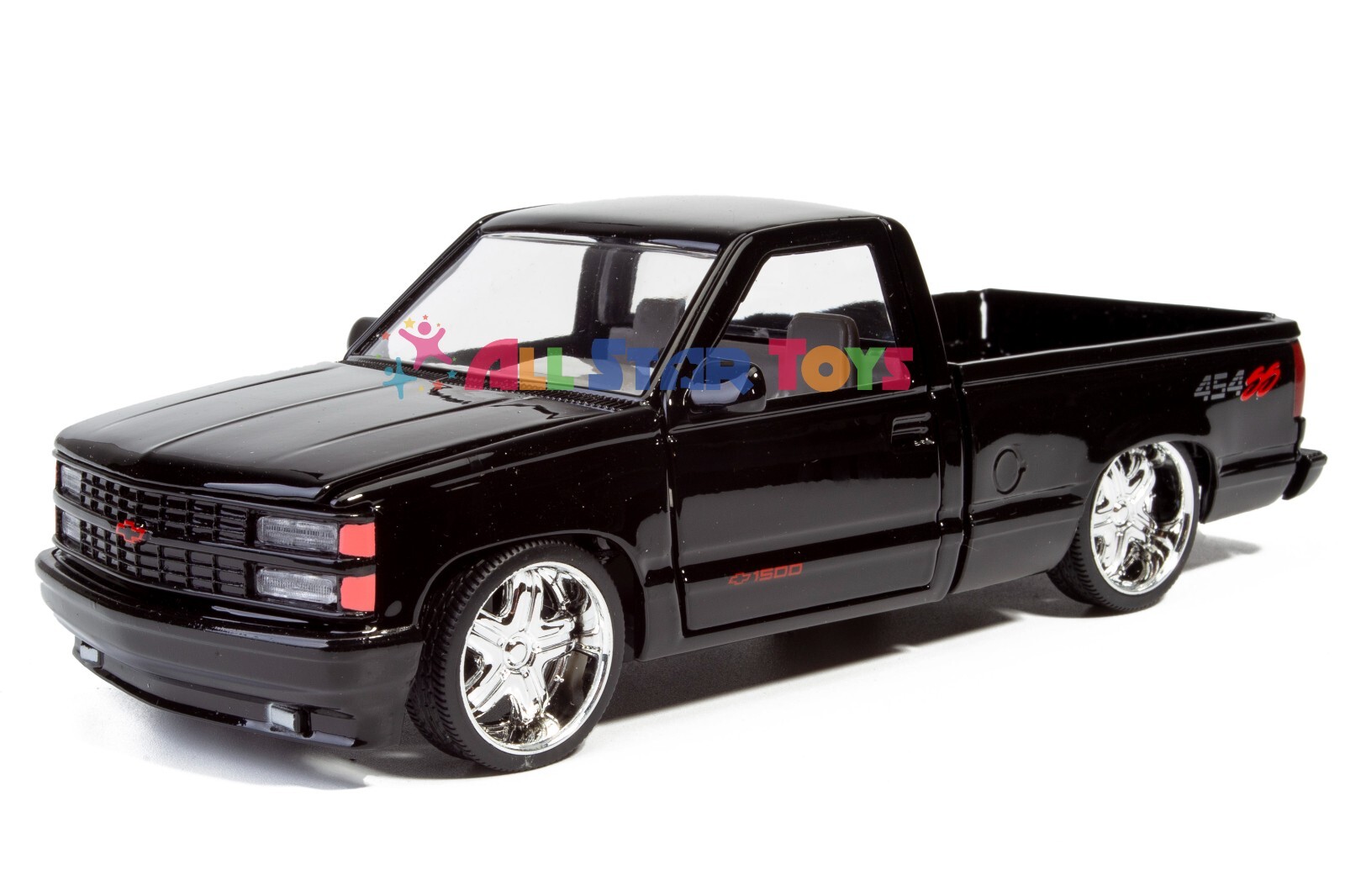 MOTORMAX MMAXX 1992 CHEVROLET 454 SS Custom PICK UP TRUCK 1/24 BLACK 73203 MXBK