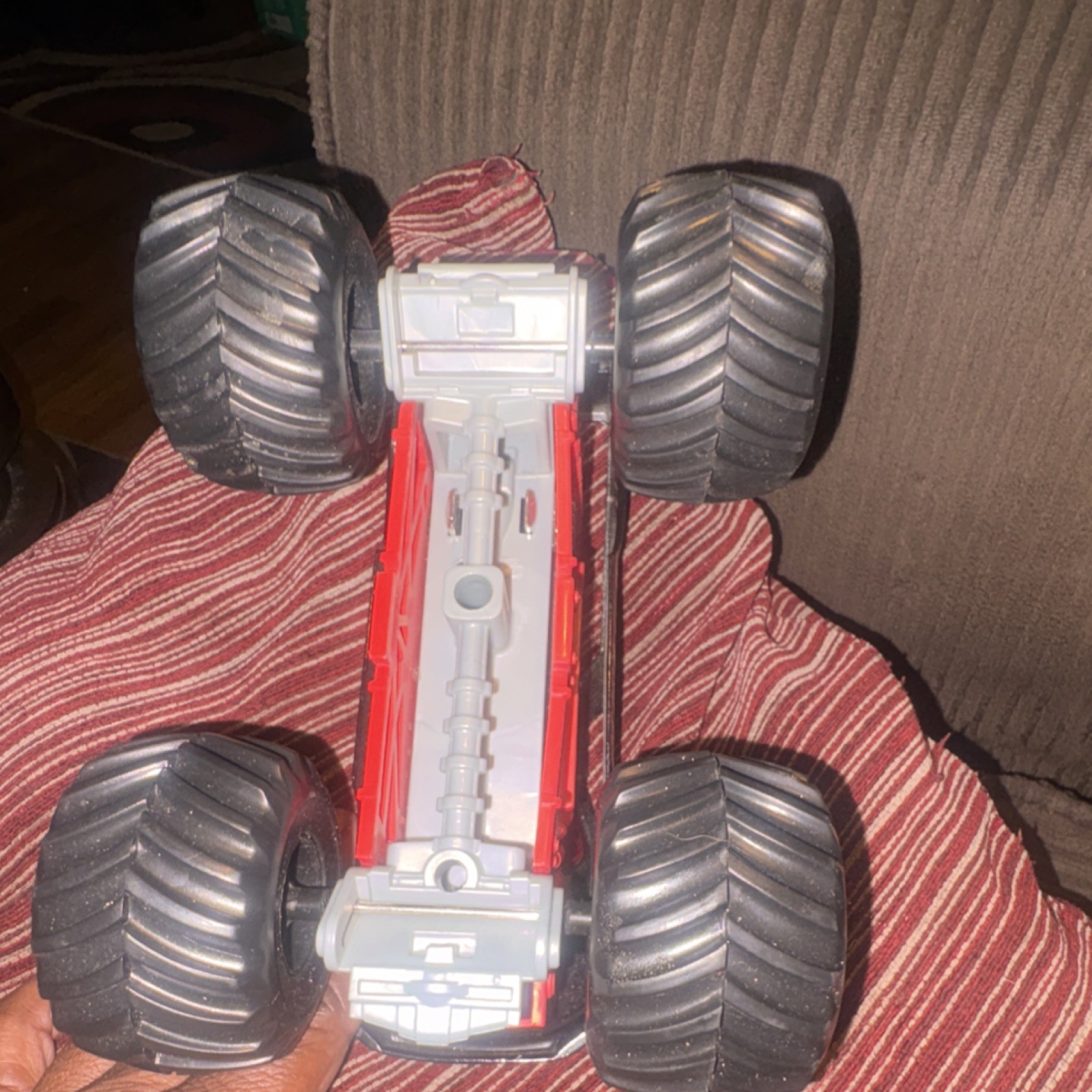 Metal Mulisha Monster Truck Toy Plastic and Metal Black Red Silver
