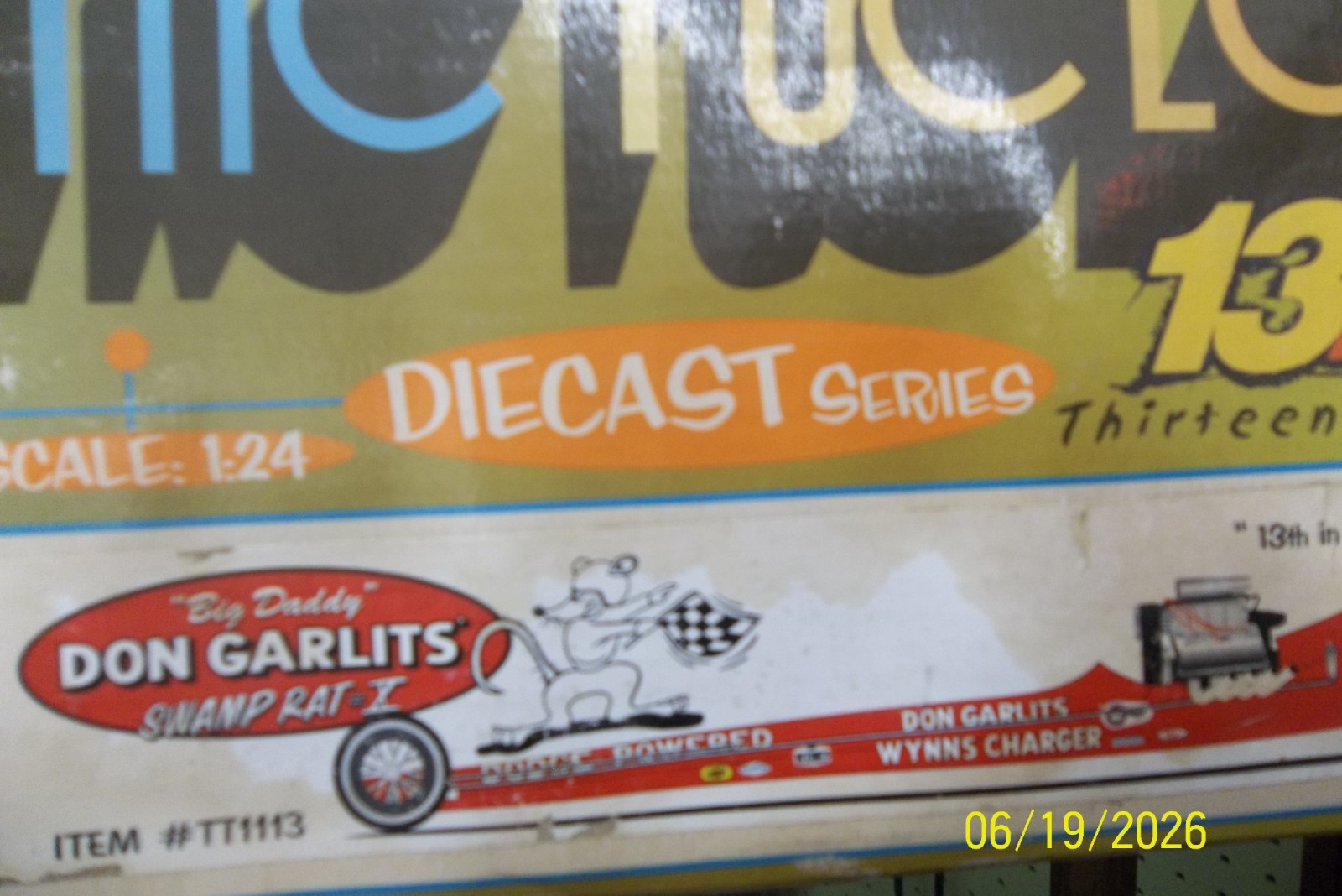 The Fuelers 1320 1/24 Diecast Don Garlits TT1113 Vintage Highly Detailed Rail