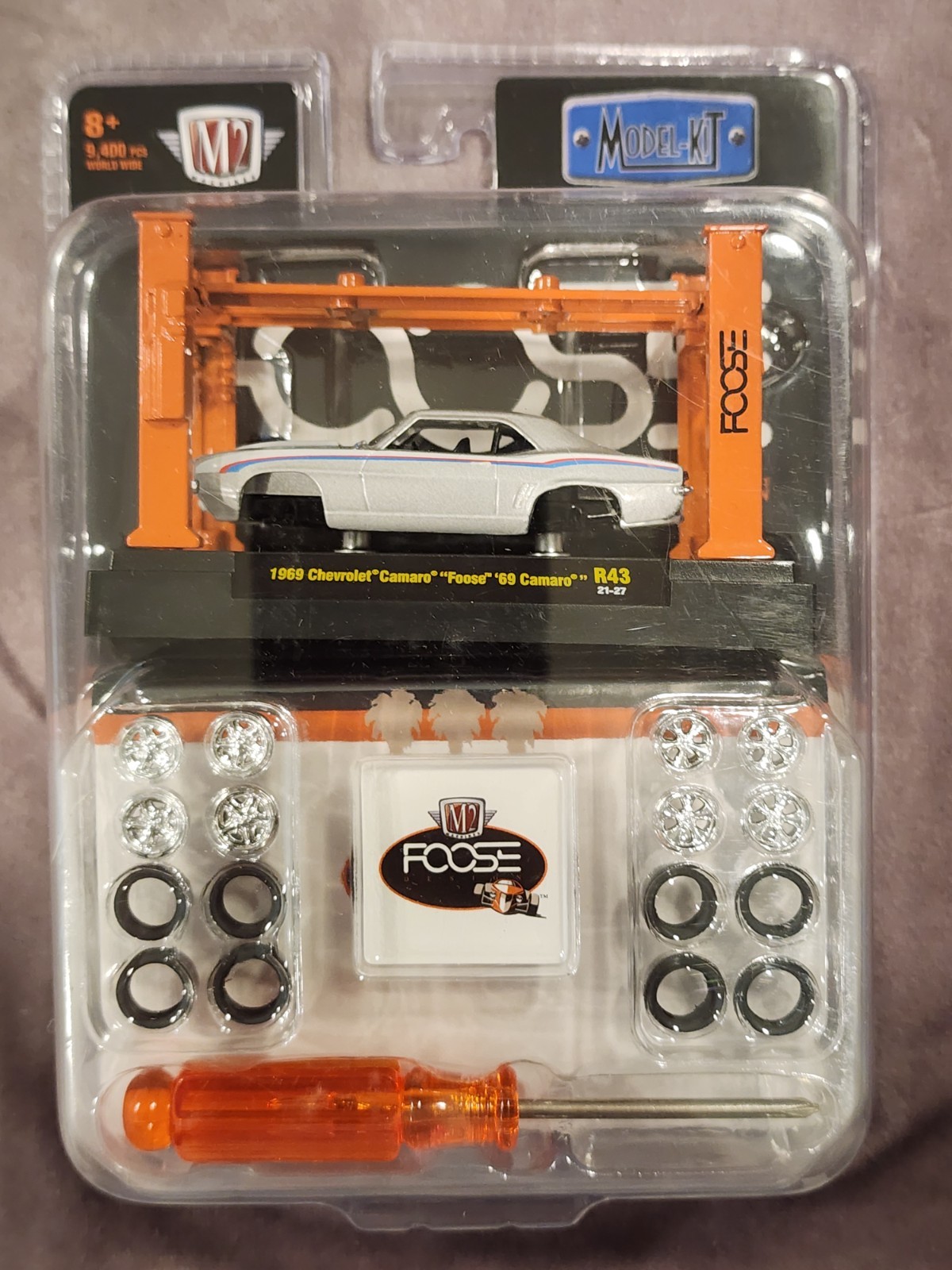 M2 Machines 1969 Chevrolet Camaro Foose 69 Camaro R43 Silver Model Kit 1/64 New
