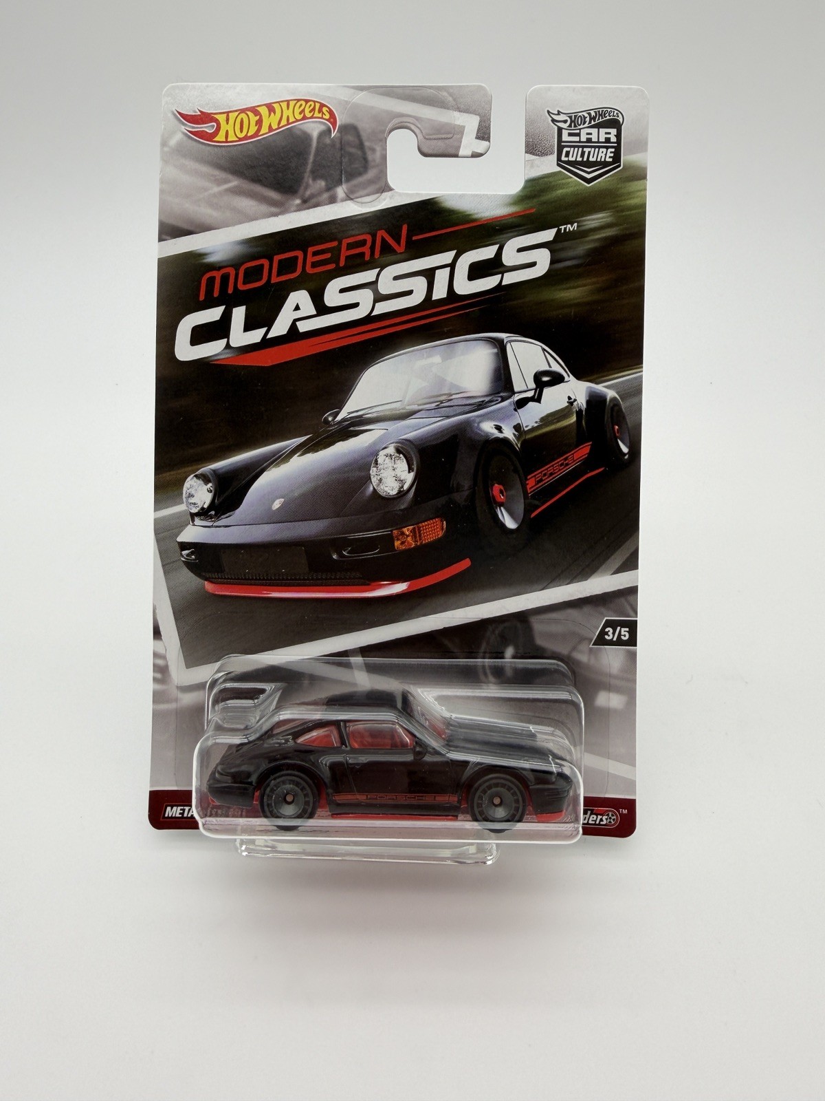 Hot Wheels 2017 Car Culture Modern Classics Porsche 964 3/5 Protector Case Nice