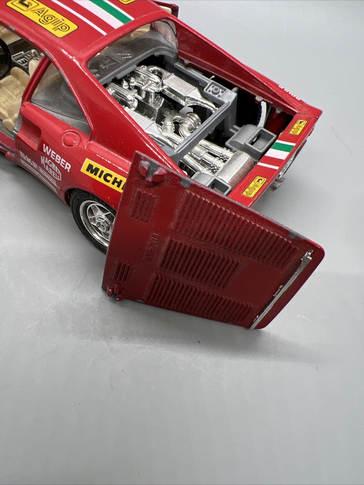 Ferrari GTO Rally Burago porsche car 1984 40 Rosso Corsa Red 1:24 7” 935 tt
