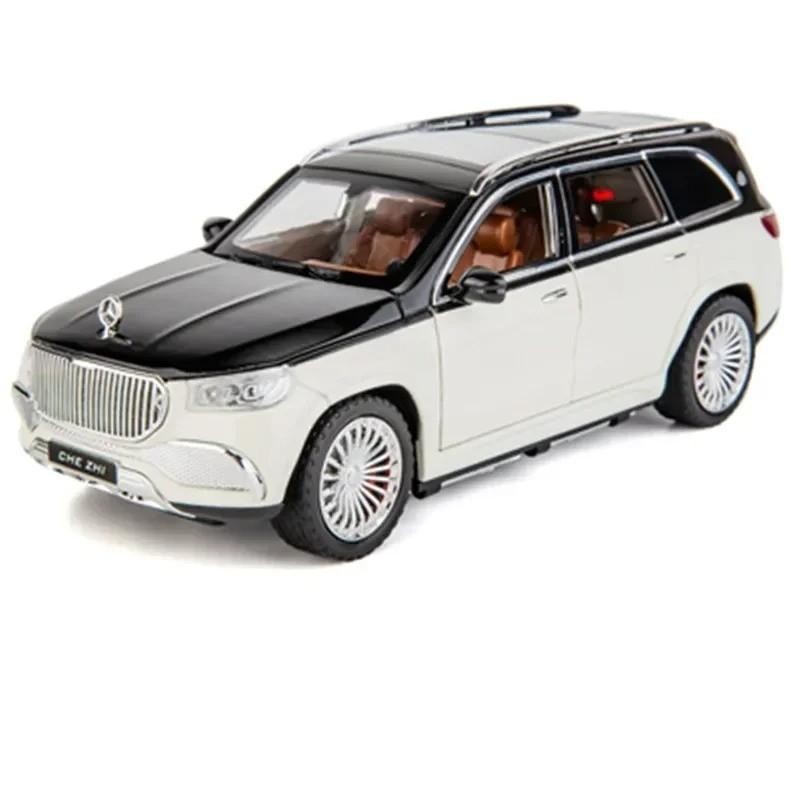 1:24 MERCEDES GLS600 Maybach Alloy Diecast Luxury Car Model Sound/Light Toy Gift