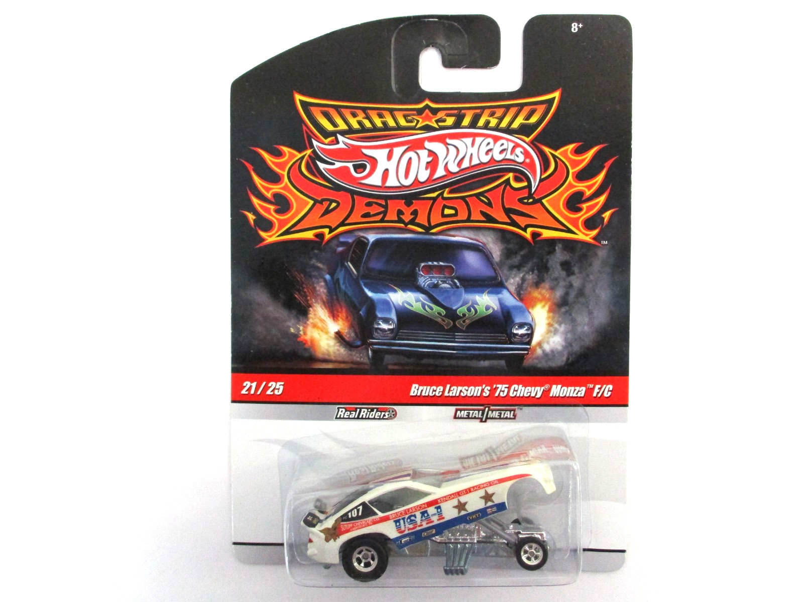 HOT WHEELS – DRAG STRIP DEMONS BRUCE LARSON USA-1 CHEVROLET MONZA FUNNY CAR