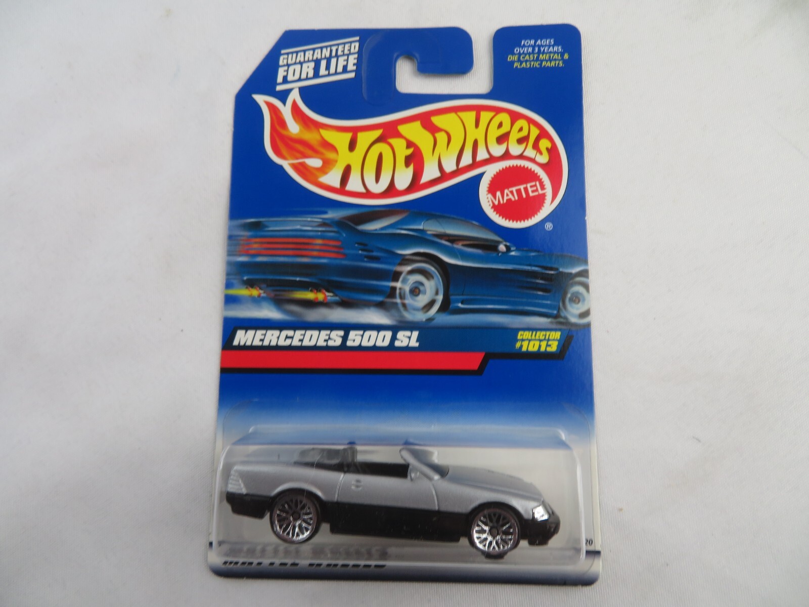 1999 Hot Wheels LUXURY SPORTS CAR grey MERCEDES-BENZ 500 SL #1013 lace wheels