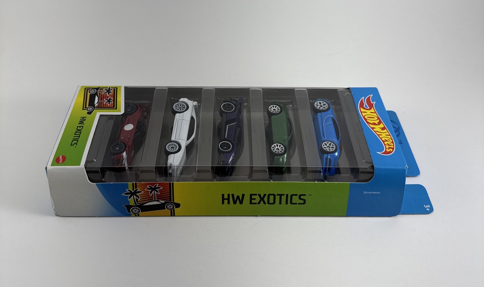 Hot Wheels 2020 5 Pack HW Exotics Bugatti Aston Martin Lamborghini Lotus Jaguar