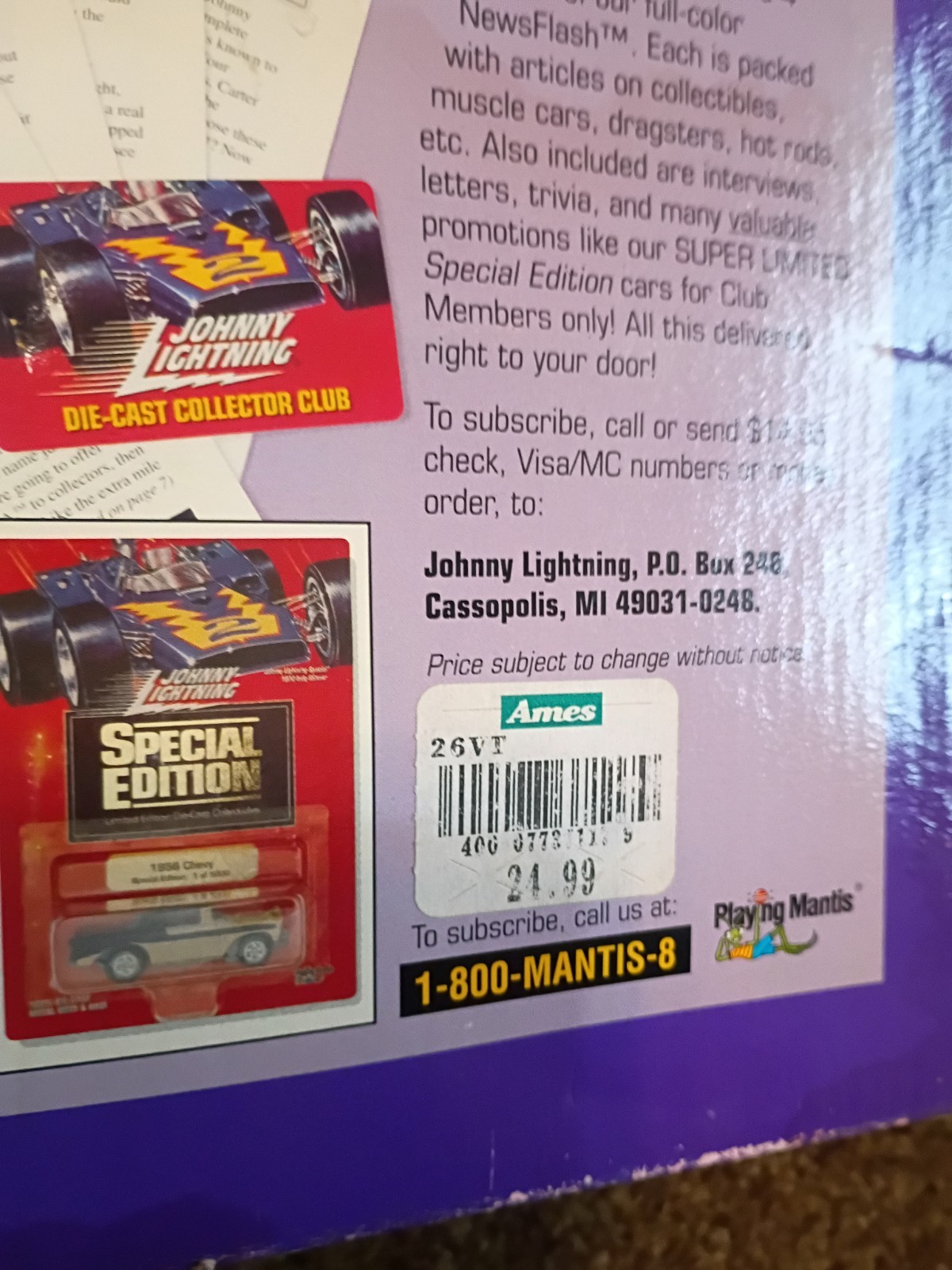 1996 Johnny Lightning DRAGSTERS 10 Car Set ~ Collectors Edition ~ NIB Sealed