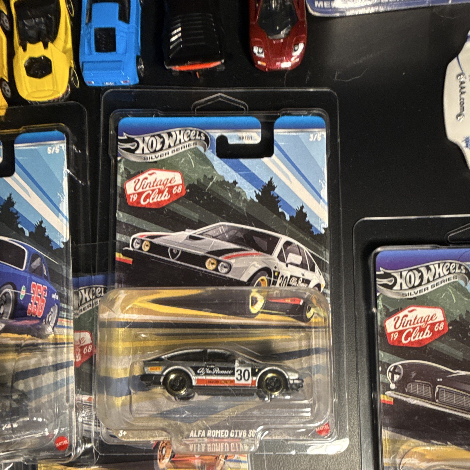 Hot Wheels Silver Series Vintage 19 Club 68 Set of 5 Cars