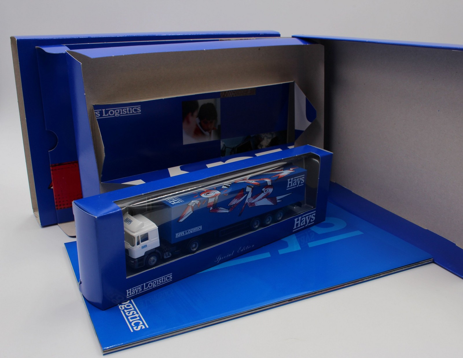 Herpa MAN F2000 Semitrailer „Hays Logistics“ 1:87 besondere OVP /H21571