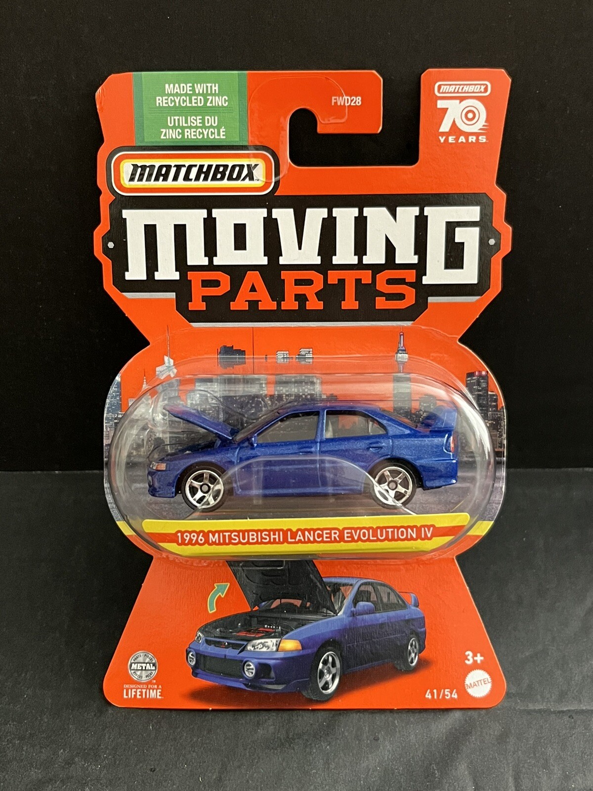 Matchbox Moving Parts Mitsubishi Lancer Evolution Lot Of 2pcs