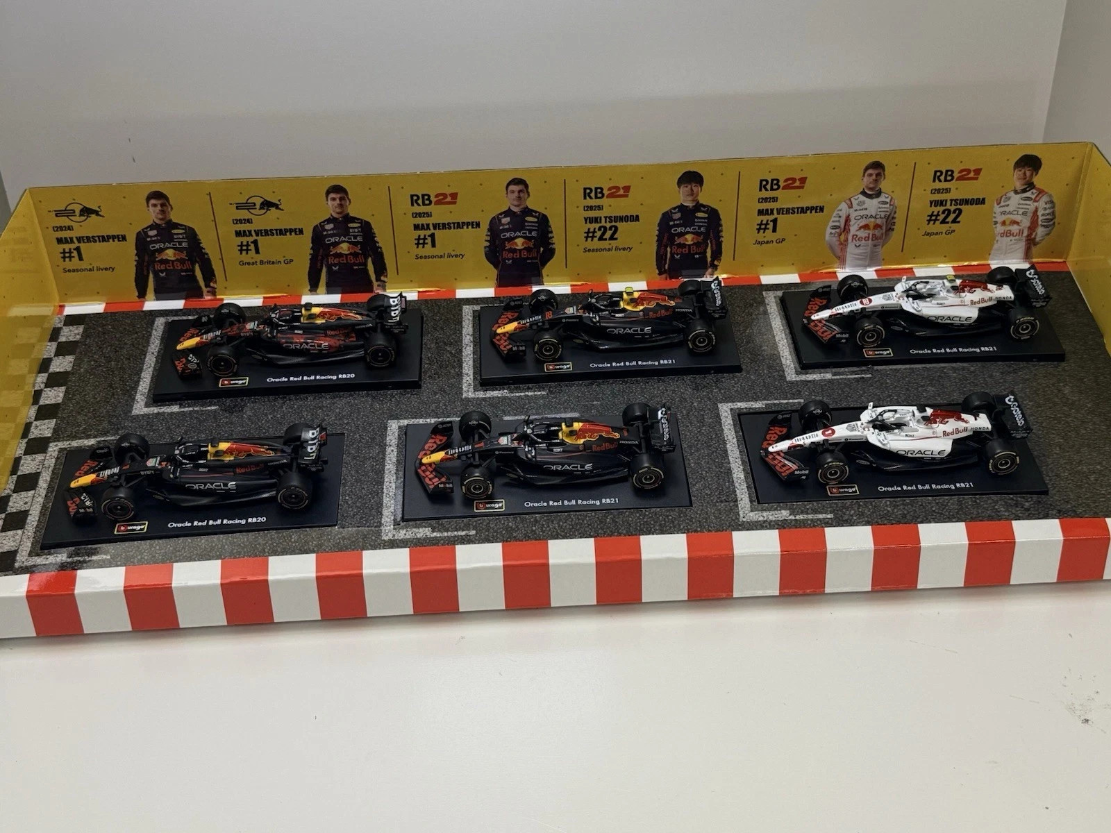 Bburago 2025 Red Bull Formula 1 Racing F1 1/43 6-Car Set