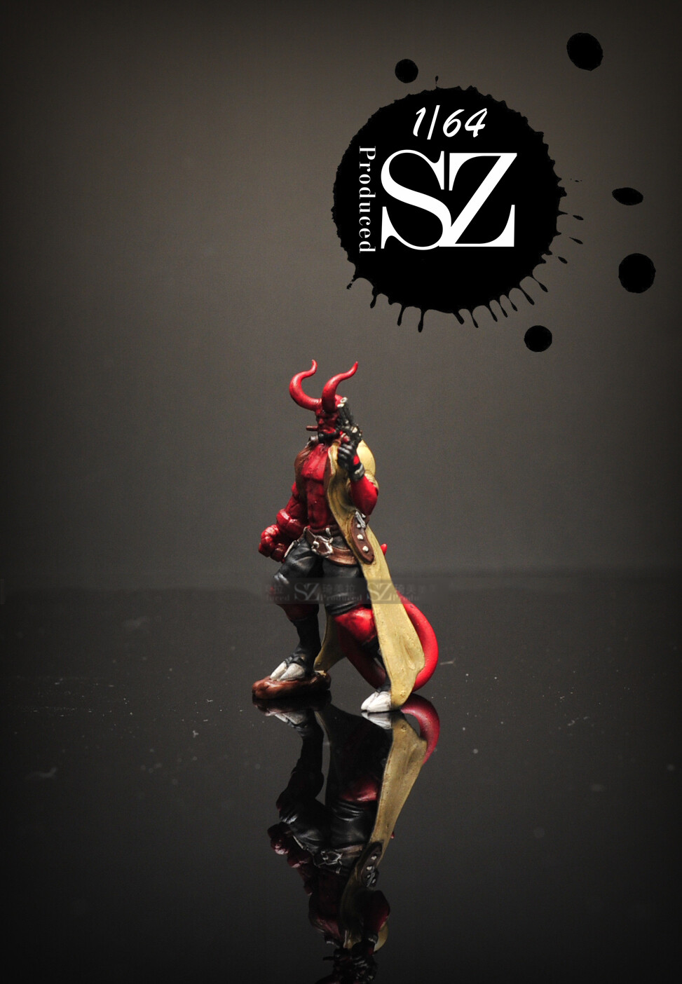 3D print TOY 1/64 Figure Duke Hell Baron mini sand Car Model
