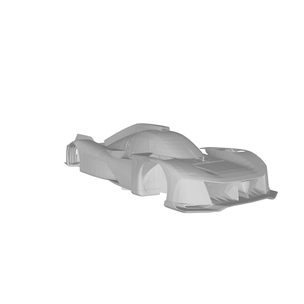 3d printed 2022 Peugeot 9X8 Hybrid Hypercar LMDH model car collectible replica