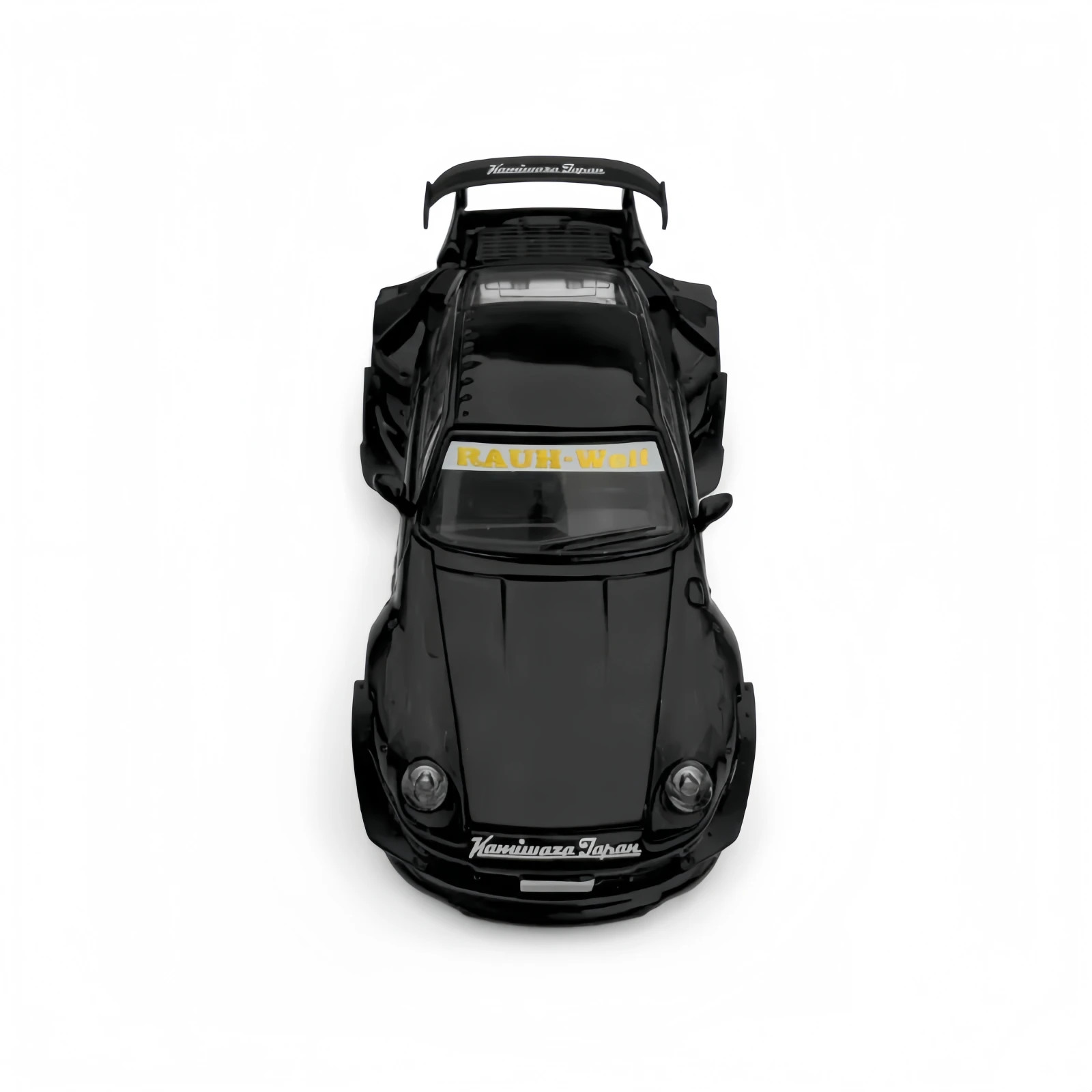 Model Model 1:64 Porsche RWB 993 Black Diecast Car