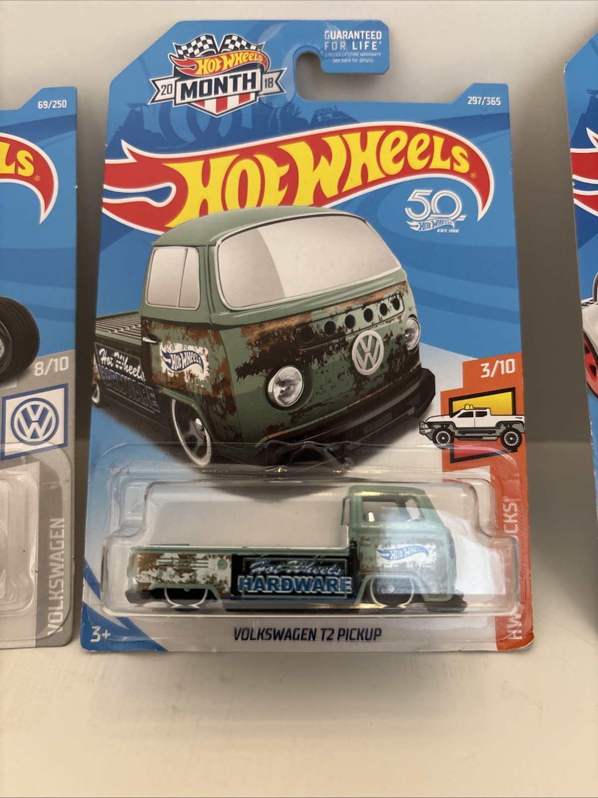 Hot Wheels Lot Of 4 Volkswagen-VW Bettle,Type 2 Pickup, Baja Bug, Later Racer