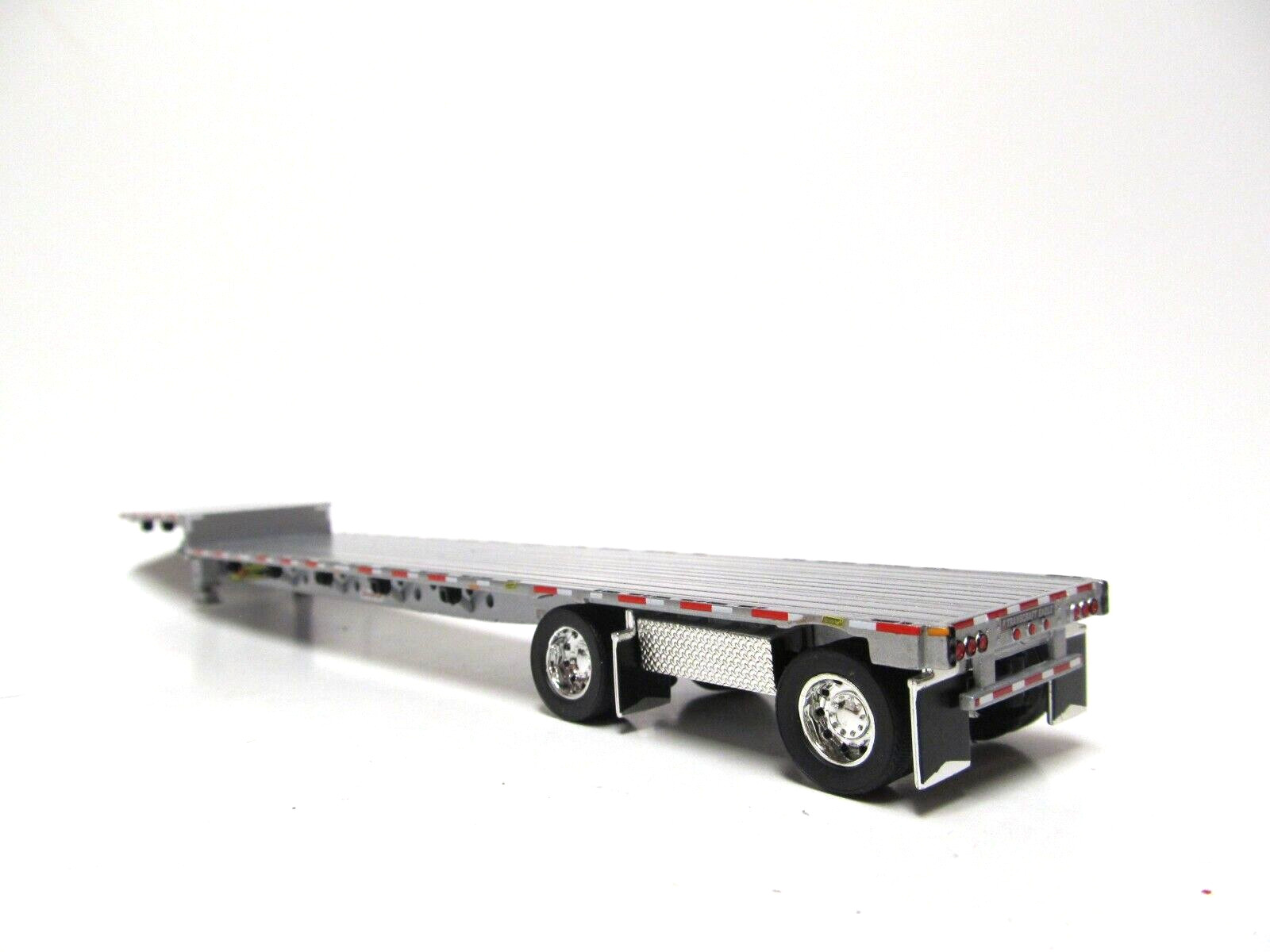 DCP 1/64 SCALE TRANSCRAFT STEP DECK TRAILER SILVER DECK WITH SILVER FRAME