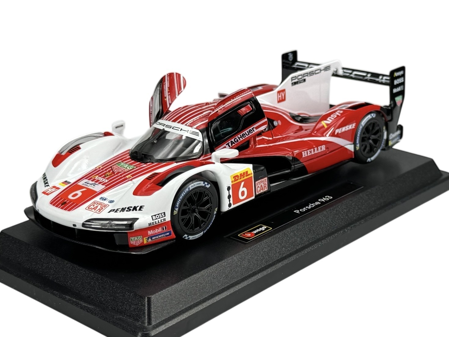 BBURAGO 2024 PORSCHE 963 #6 PORSCHE PENSKE FIA WEC LE MANS 1:24 DIE CAST 28042
