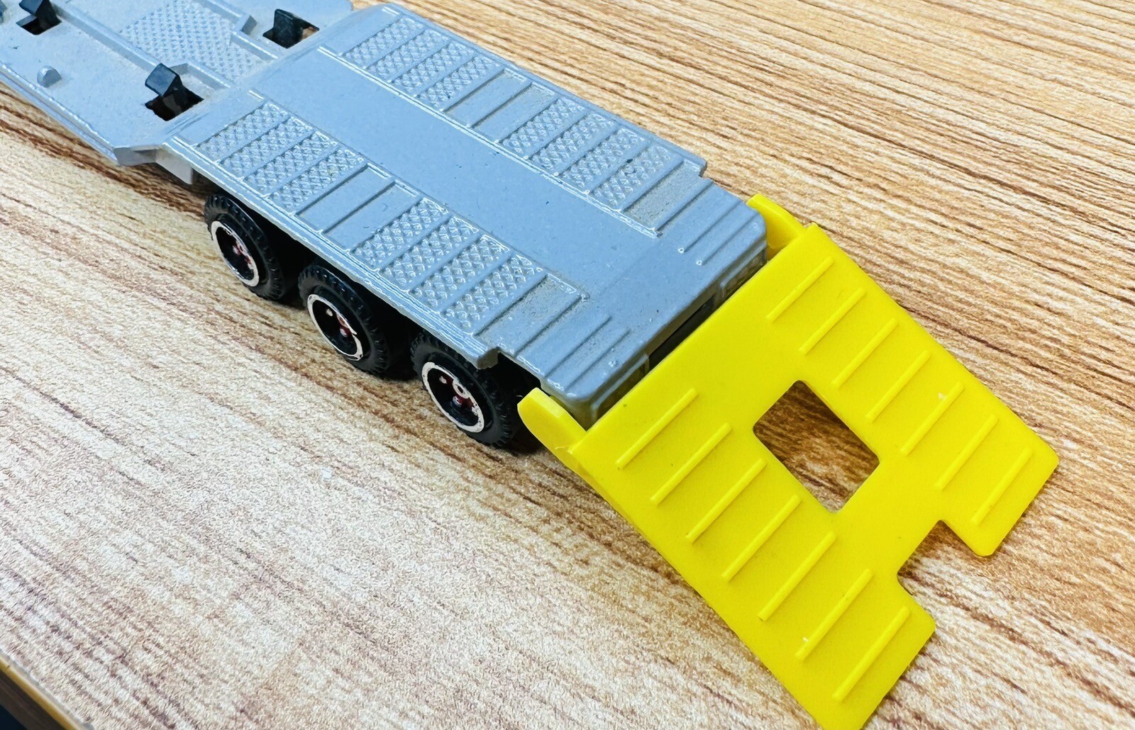 1980s Vintage Cabover Super Movers Majorette Semi Truck Tractor Trailer Low Boy