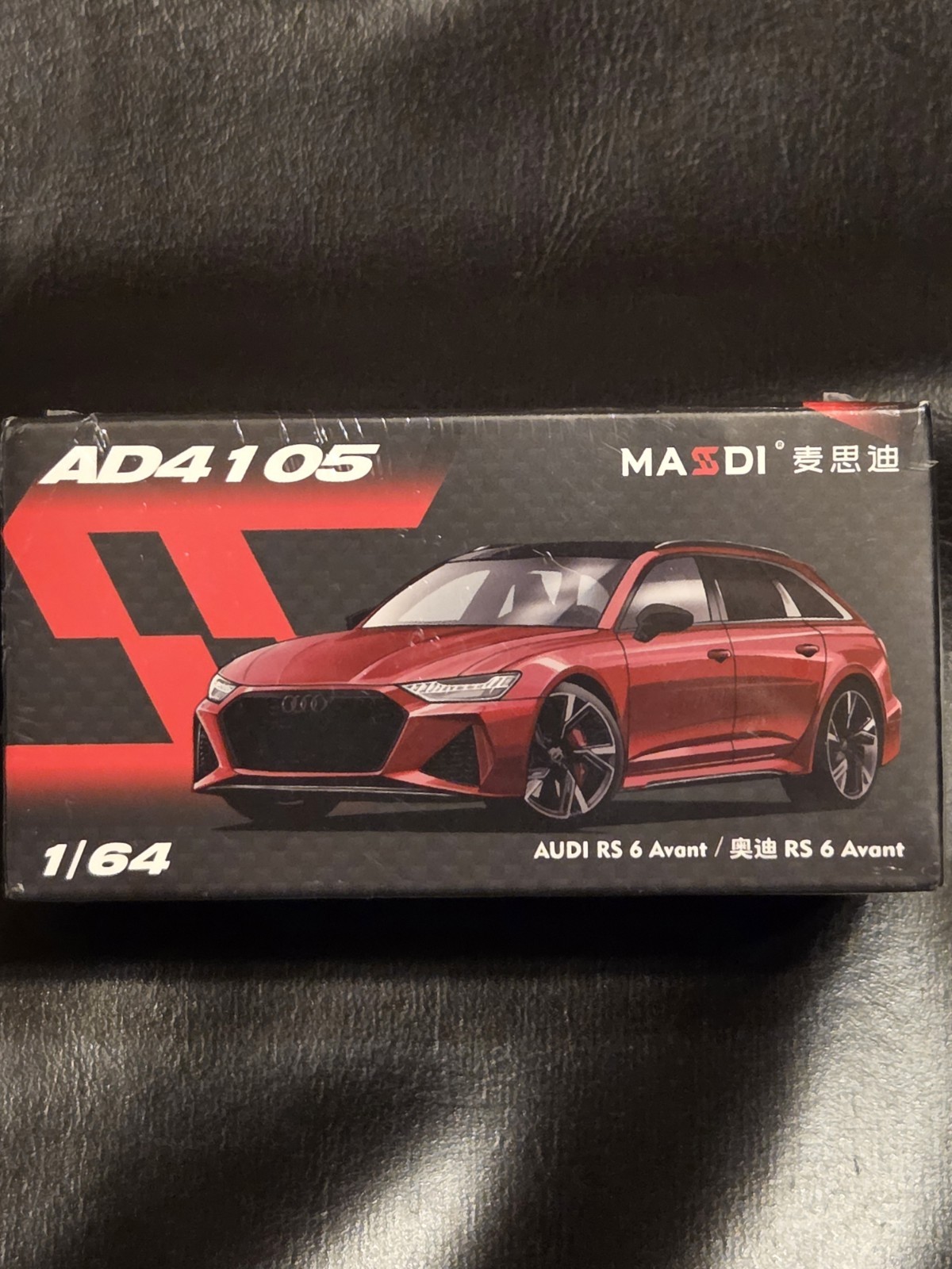 MASDI RACETRACK 1:64 Audi RS 6 Avant Red Diecast Car. Unopened Box