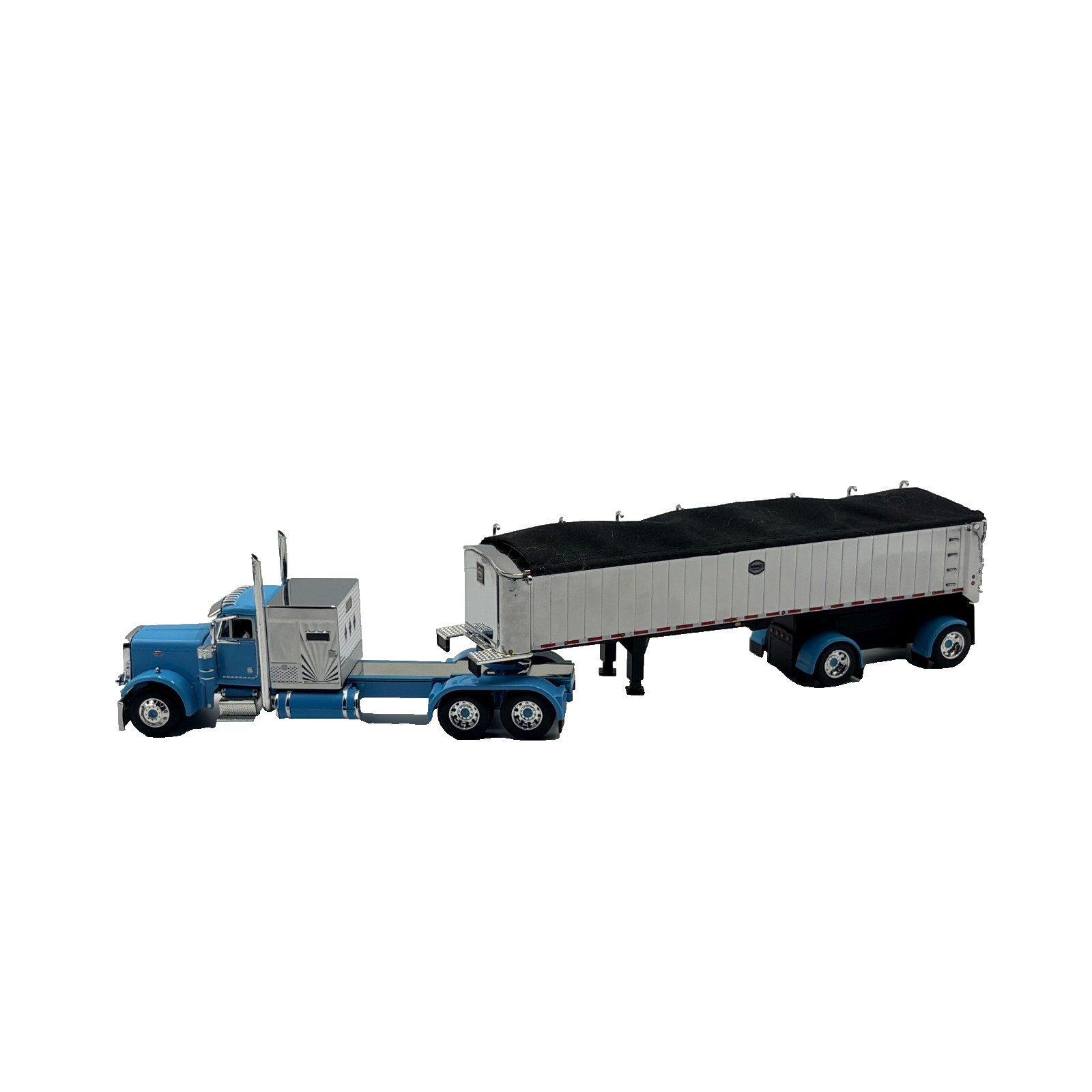 DCP 1/64 Peterbilt 379 60″ Vintage Sleeper w/ MAC Coal End Dump Trailer 60-1893