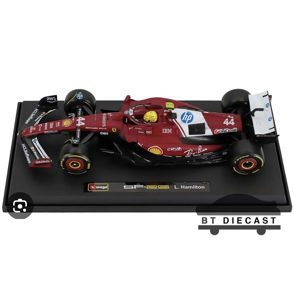 BBURAGO FORMULA F 1 F-1 2025 FERRARI SF-25 1/18 #44 LEWIS HAMILTON 16816 LH
