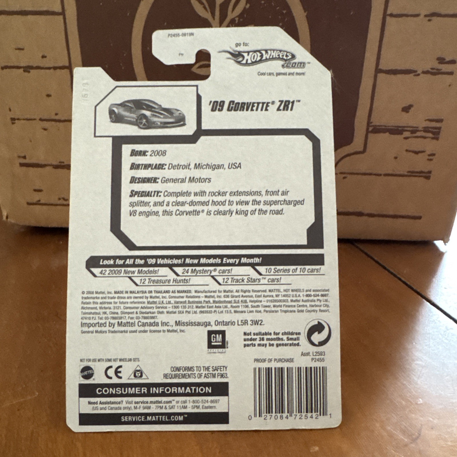 Hotwheels 09 Corvette ZR1 Faster Then Ever 09 Read Description