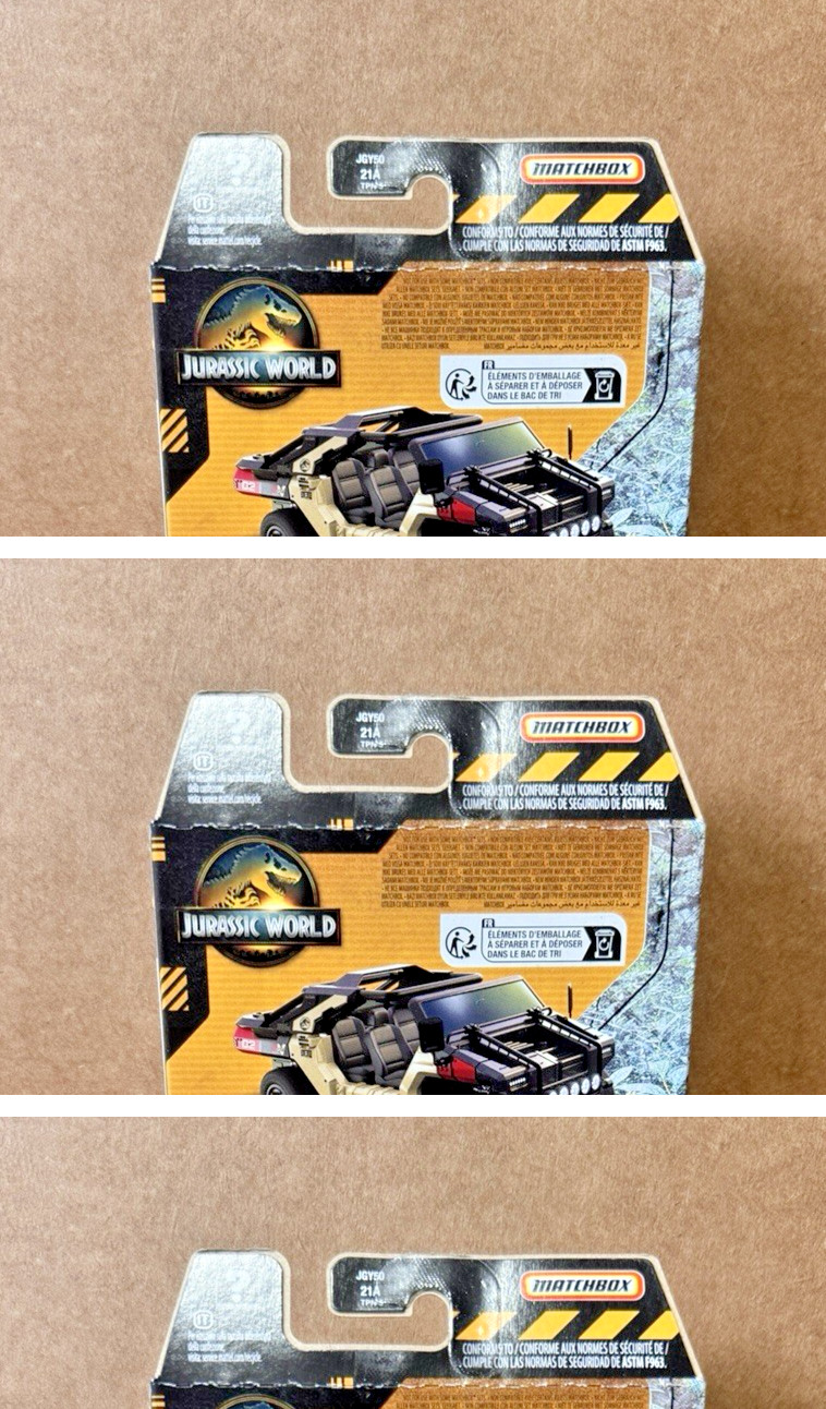Matchbox Jurassic World 2026 E Case 5-Pack – Complete Set of 5 (JGL60-979E)