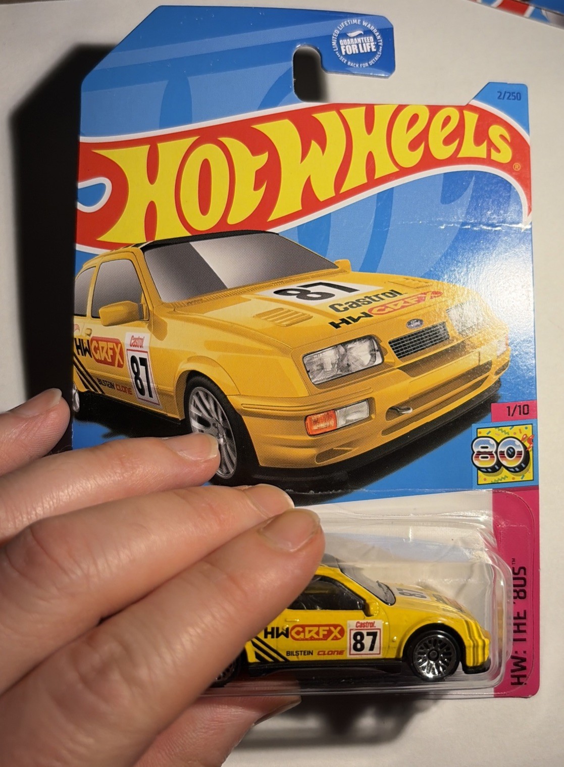 HOT WHEELS *KROGER EXCLUSIVE* *’87 FORD SIERRA COSWORTH* *VERY RARE* SEALED