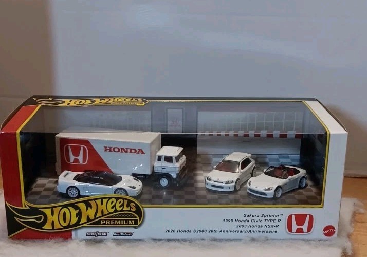 Hot Wheels Premium Box Set Garage Honda 2025 Sakura Sprinter Honda Civic Type R
