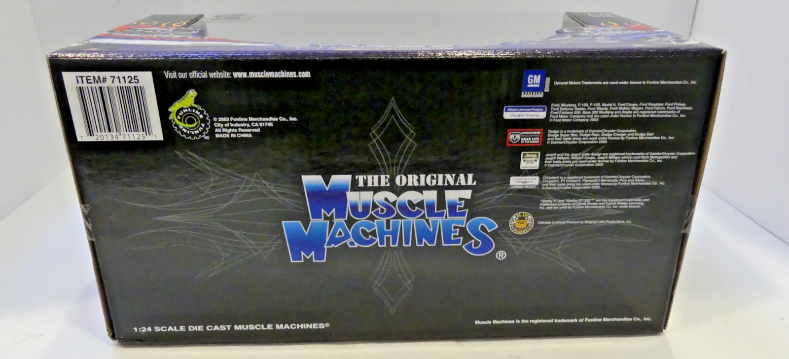 MUSCLE MACHINES BY FUNLINE Too Cool 1966 GTO – METALLIC BLUE 1:24 – SMOKIN’!!!