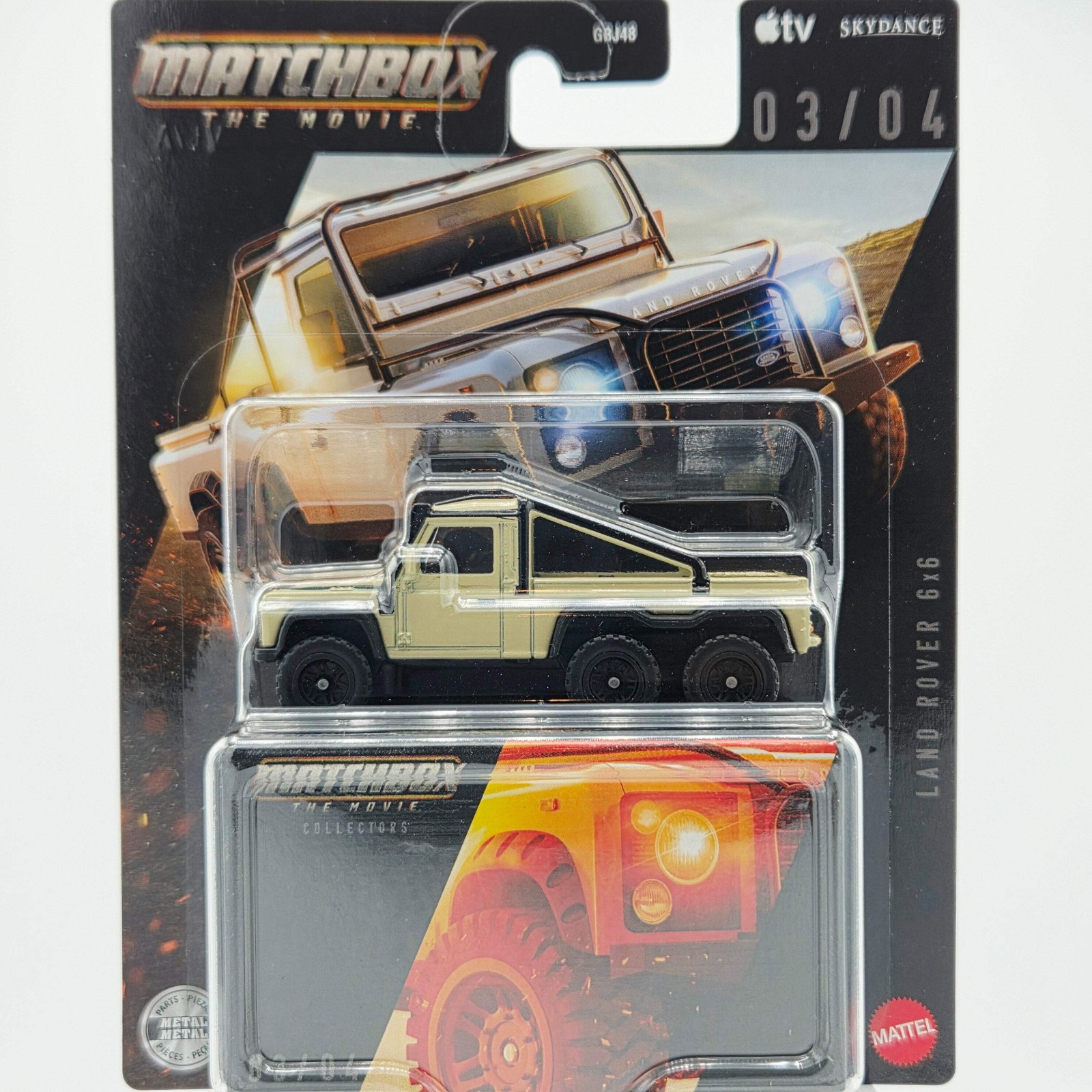 Matchbox Land Rover 6×6 – The Movie (2026 Premium Collectors Series – Mix 4 Case