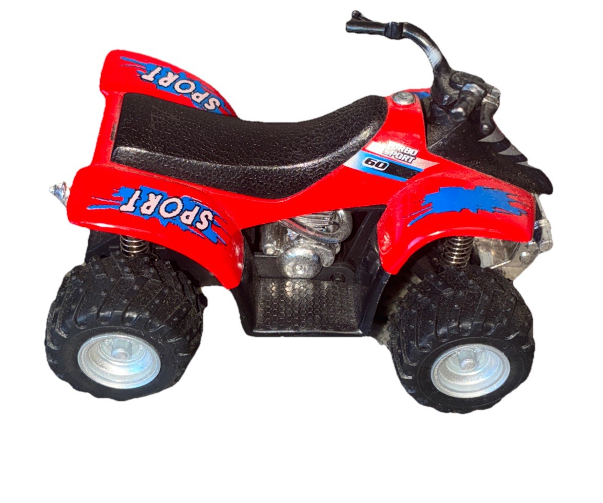 Kintoy Smart ATV Red Kinsmart 3506D Diecast Model Toy Pull Back Action *flaw