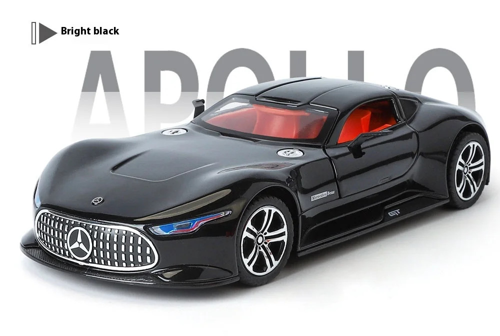 1: 24 Mercedes-Benz AMG alloy model car with sound and light sports car model