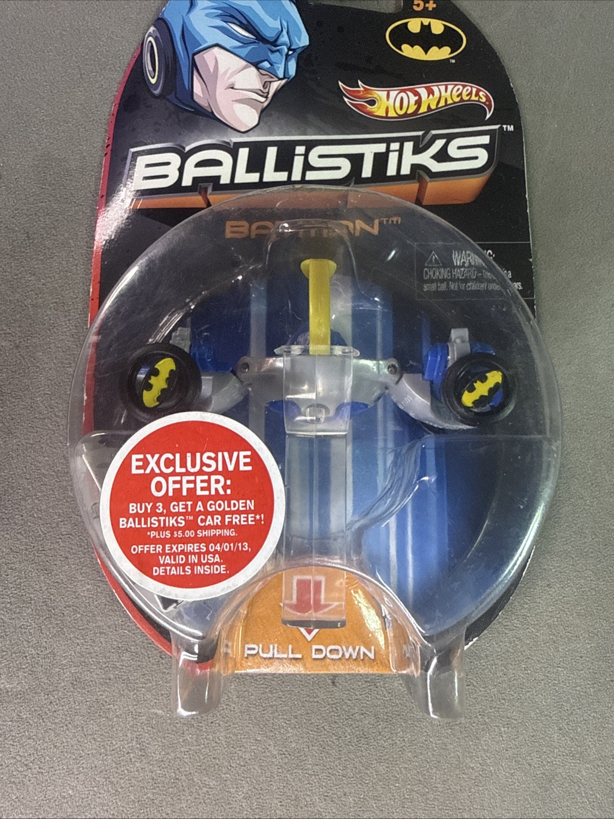 Hot Wheels Ballistiks Batman Blue and Yellow New