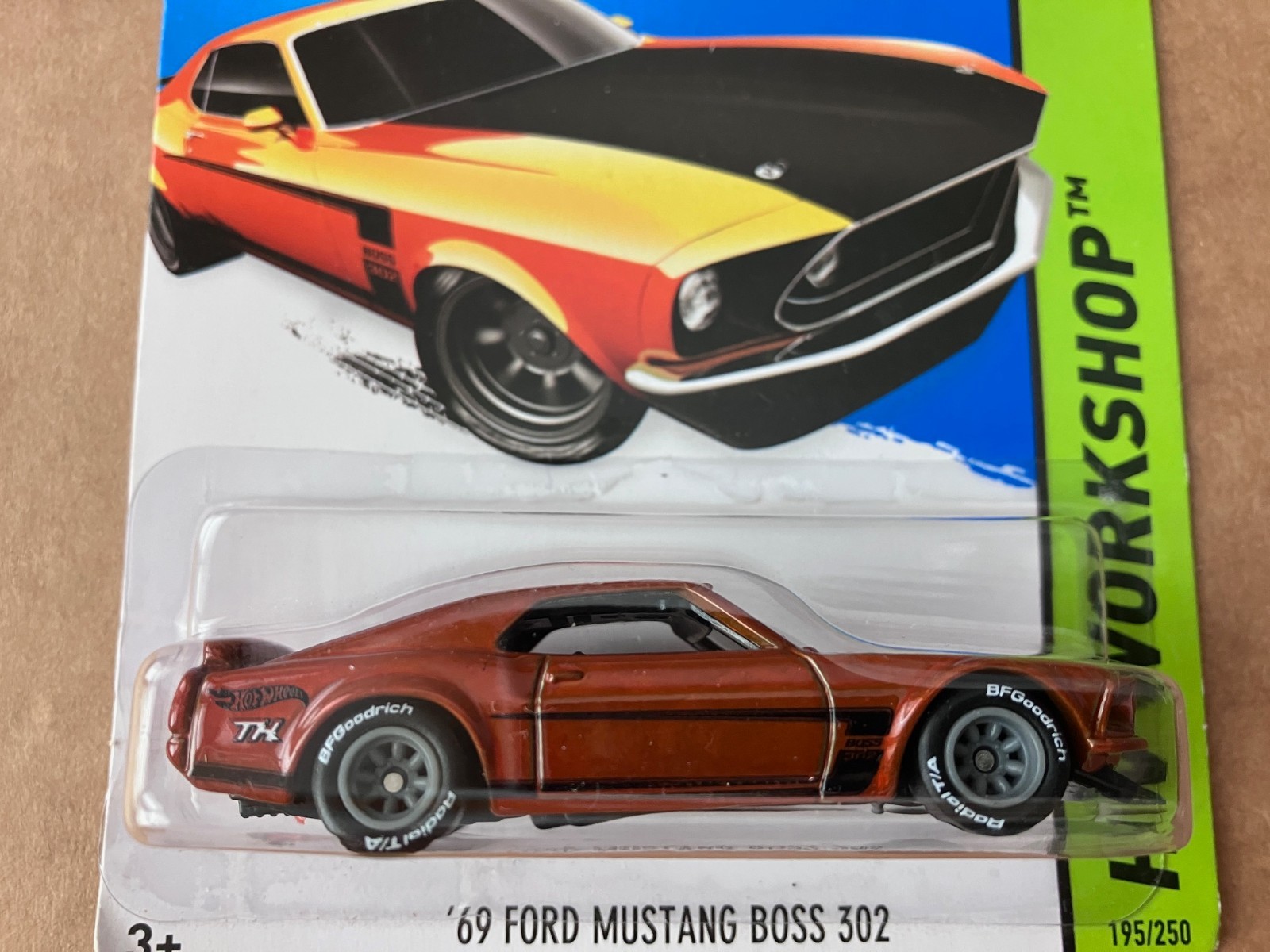 Hot Wheels HW Workshop Super Treasure Hunt ’69 Ford Mustang Boss 302 Copper