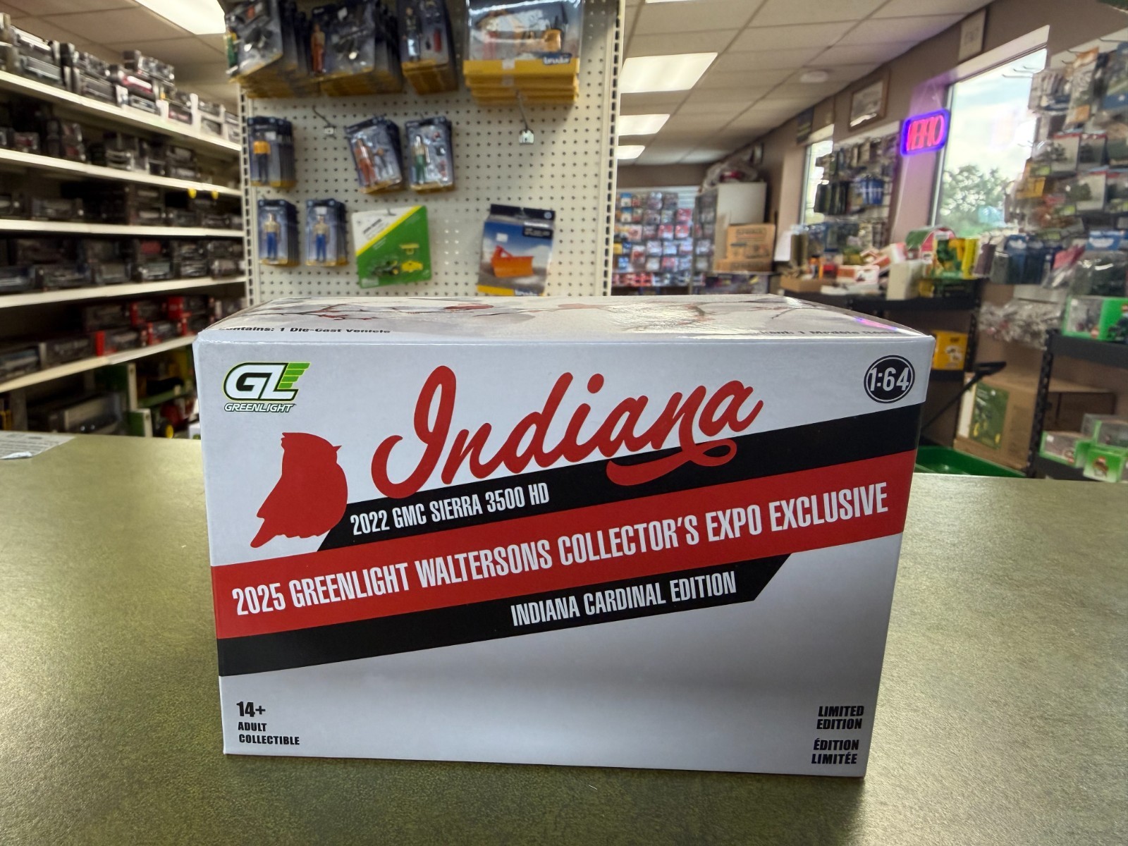 CHROME CHASE 2022 GMC SIERRA 3500 HD PICKUP “INDIANA CARDINALS” 1/64