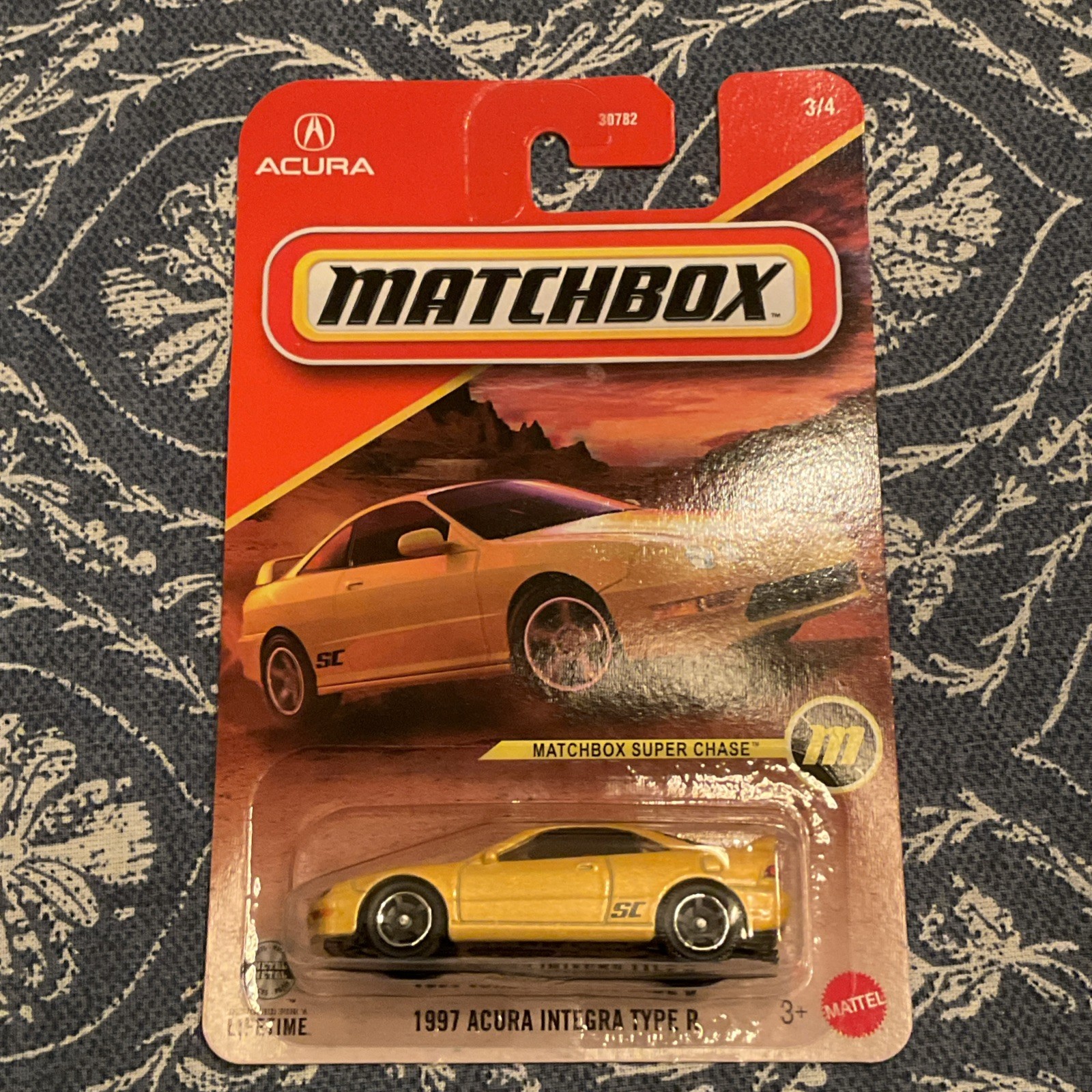 Matchbox Power Grabs 2026 Super Chase Yellow 1997 Acura Integra Type R # 3/4