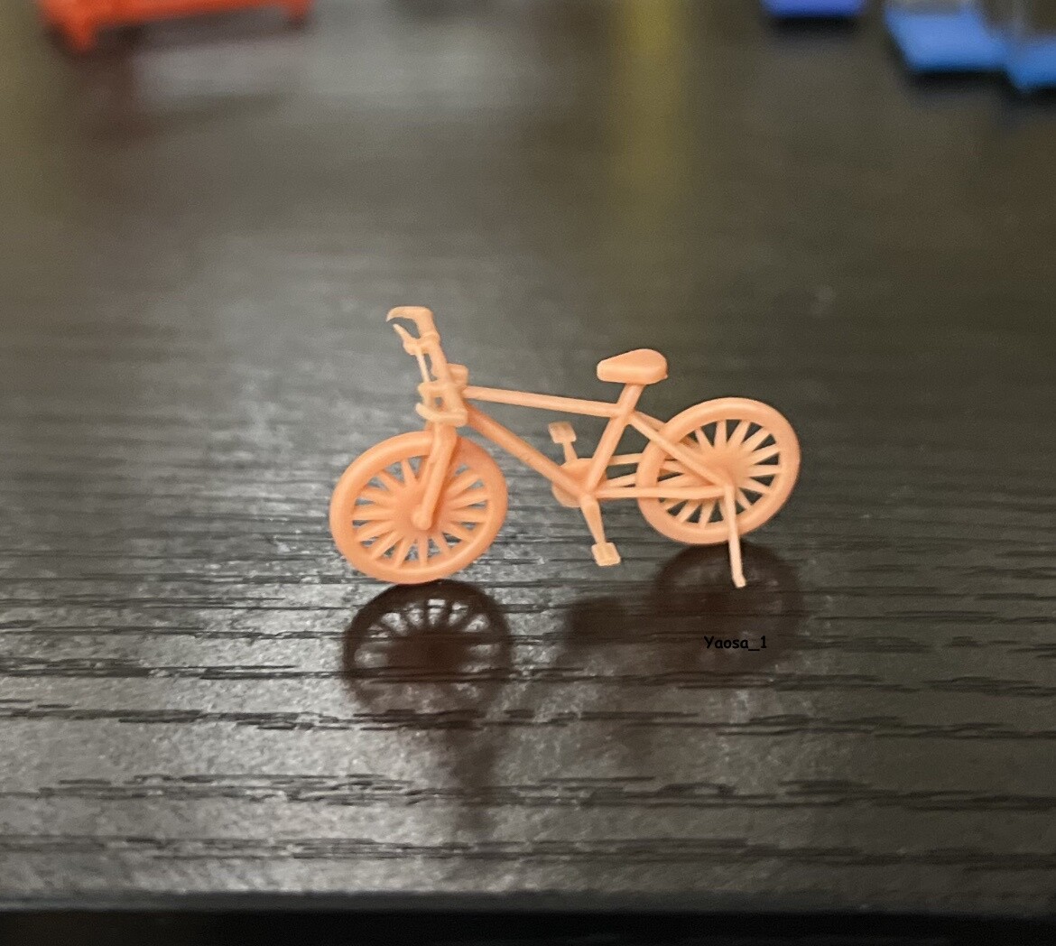 1/64 Scale Mini Bike Model DIY Garage Scene Accessories 3D printing Hand Painted