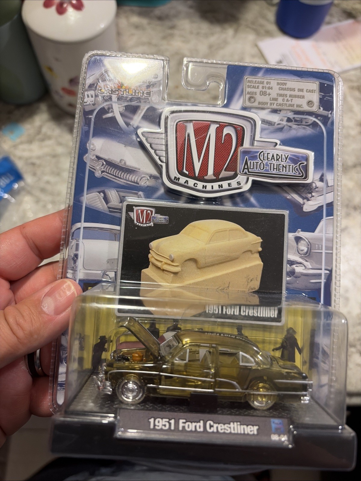 M2 Machines Clearly Auto-Thentics 1951 Ford Crestliner 1:64 Scale 2008 car