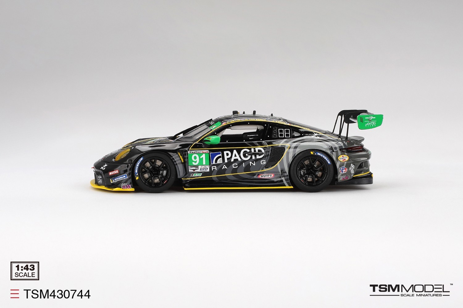 TSM-Model 1:43 Porsche 911 GT3 R #91 GTD Kelly-Moss with Riley 2023 IMSA Daytona